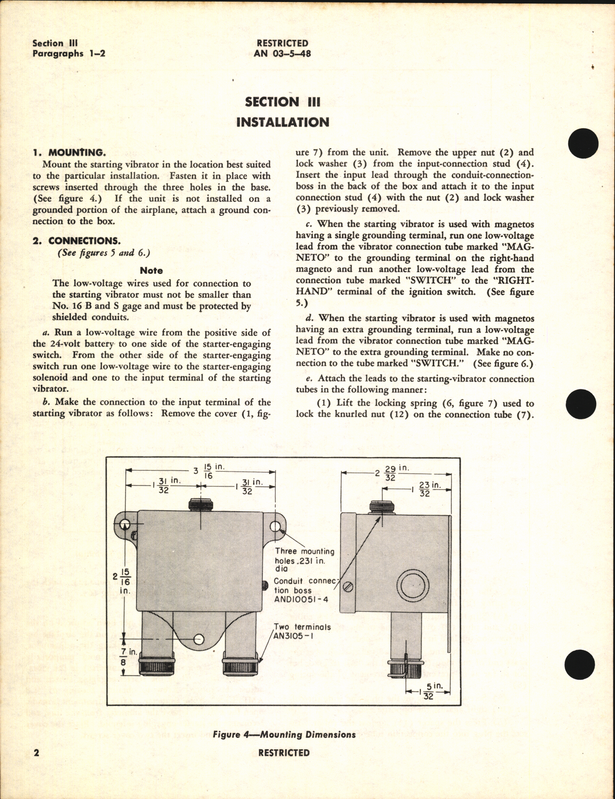 Sample page 6 from AirCorps Library document: Handbook of Instructions with Parts Catalog for Starting Vibrators 70G7 and 70G7G3