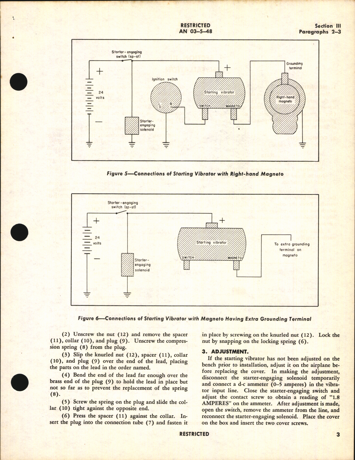 Sample page 7 from AirCorps Library document: Handbook of Instructions with Parts Catalog for Starting Vibrators 70G7 and 70G7G3