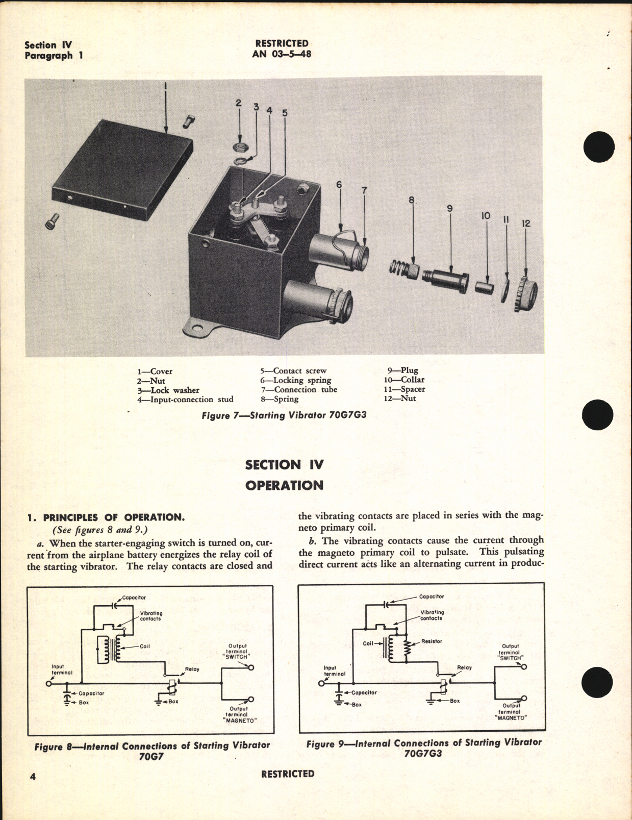 Sample page 8 from AirCorps Library document: Handbook of Instructions with Parts Catalog for Starting Vibrators 70G7 and 70G7G3