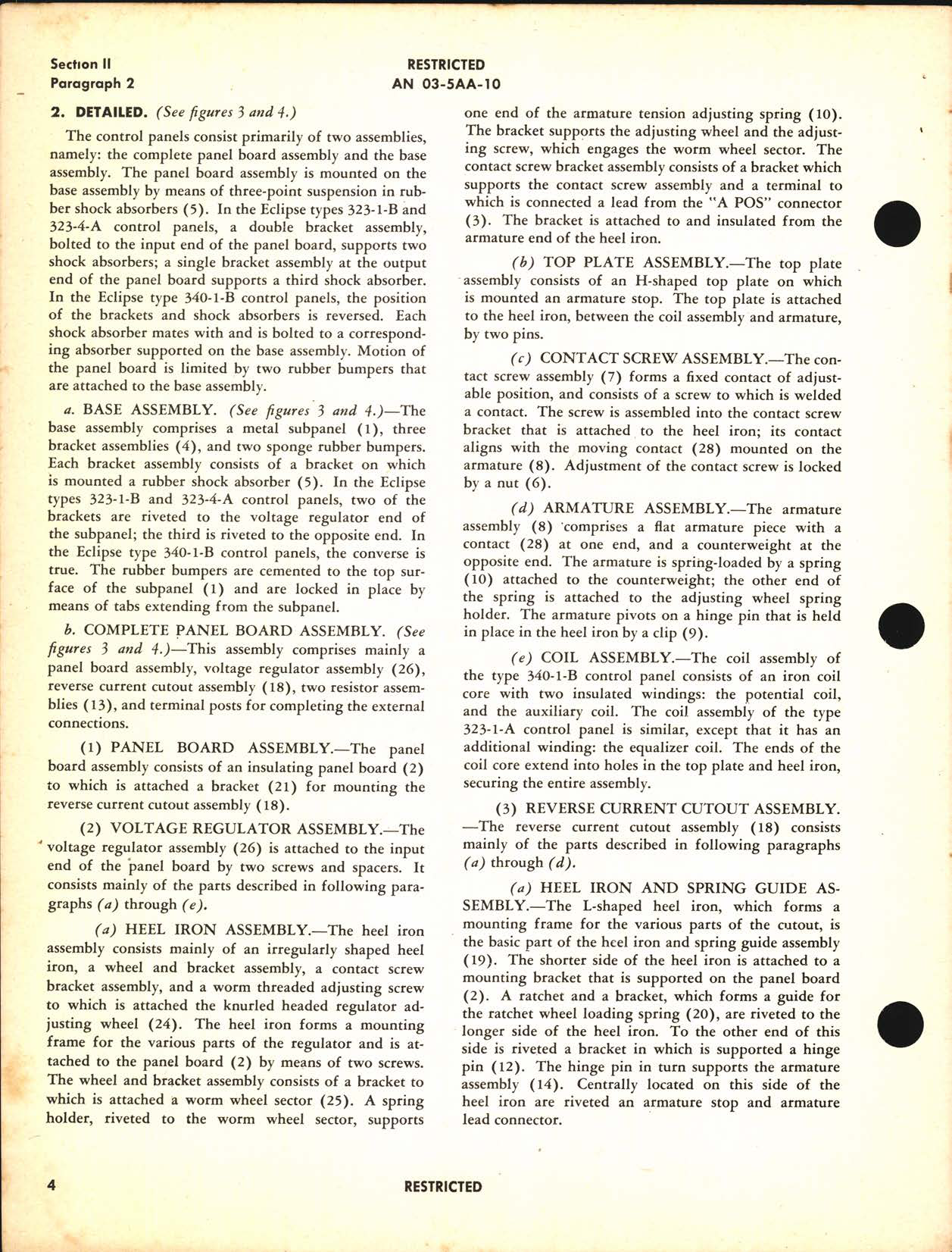 Sample page 8 from AirCorps Library document: Handbook of Instructions with Parts Catalog for Types 323 and 340 D-C Generator Control Panels