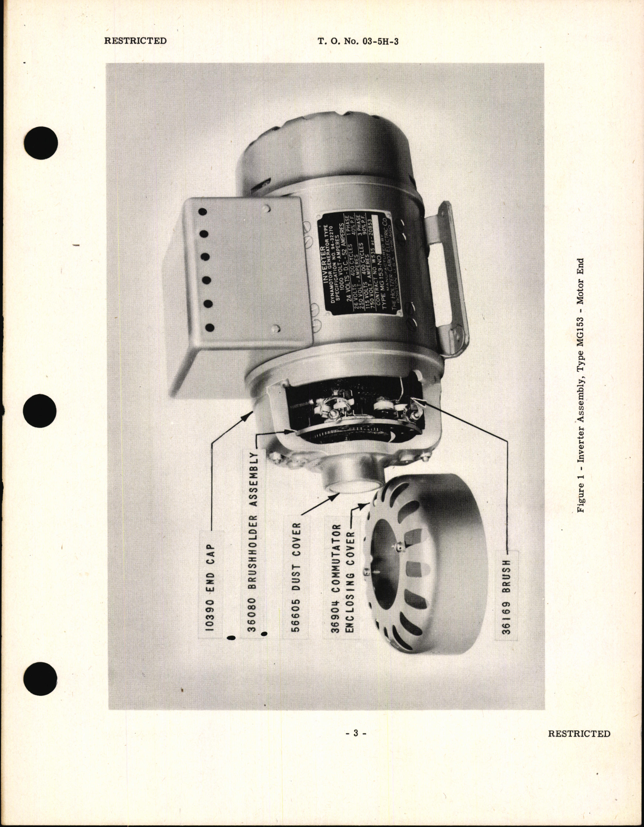 Sample page 5 from AirCorps Library document: Handbook of Instructions with Parts Catalog for Inverter Type MG-153