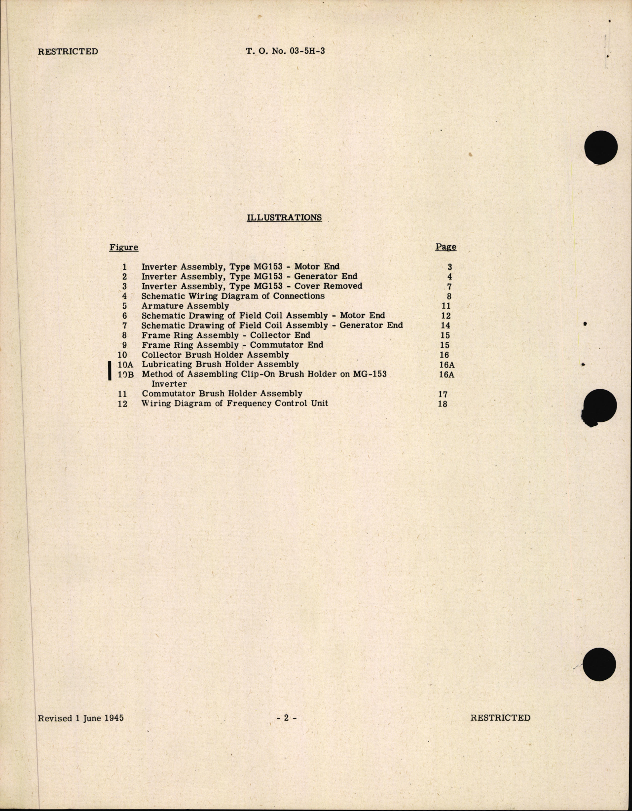 Sample page 6 from AirCorps Library document: Handbook of Instructions with Parts Catalog for Inverter Type MG-153