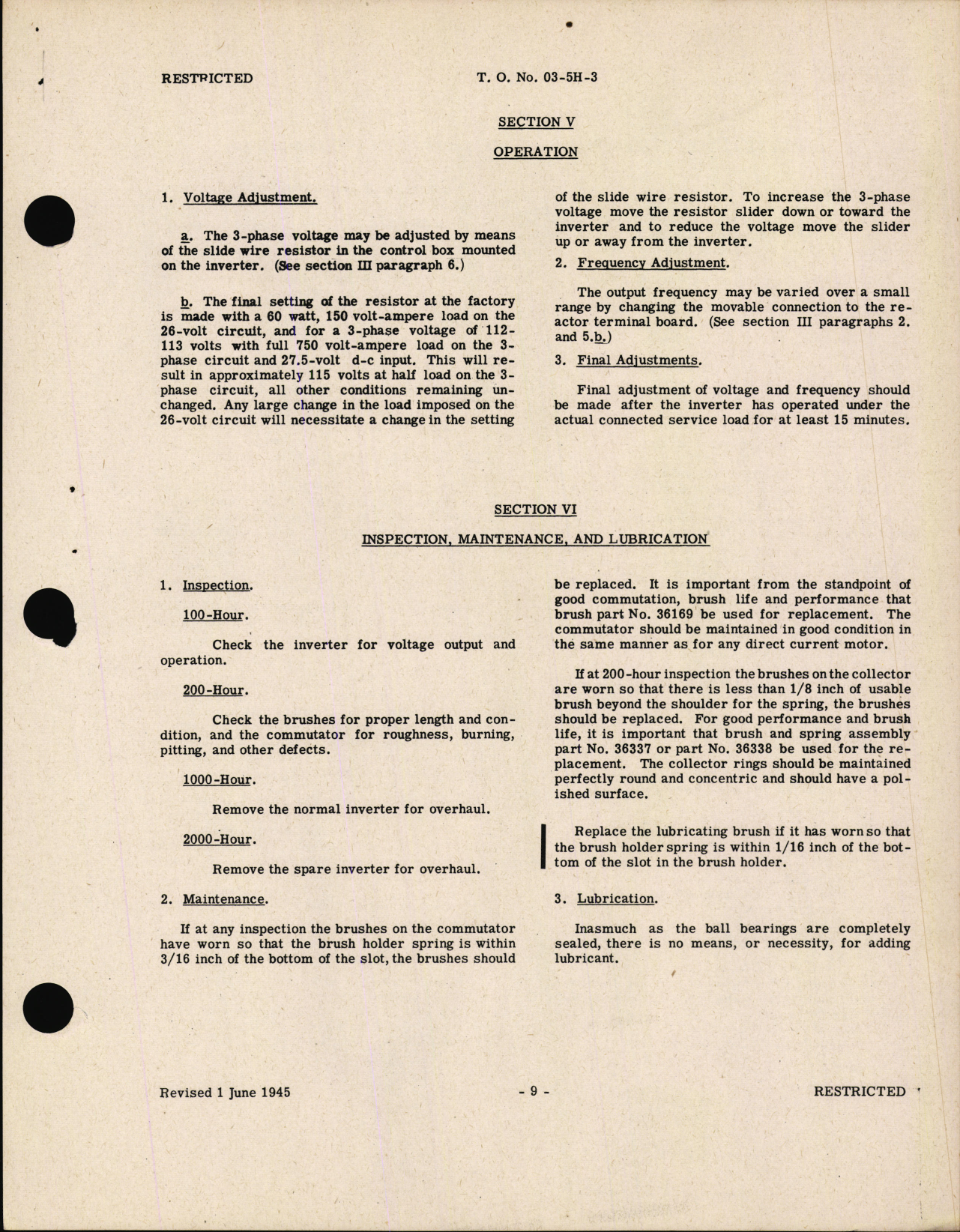 Sample page 7 from AirCorps Library document: Handbook of Instructions with Parts Catalog for Inverter Type MG-153