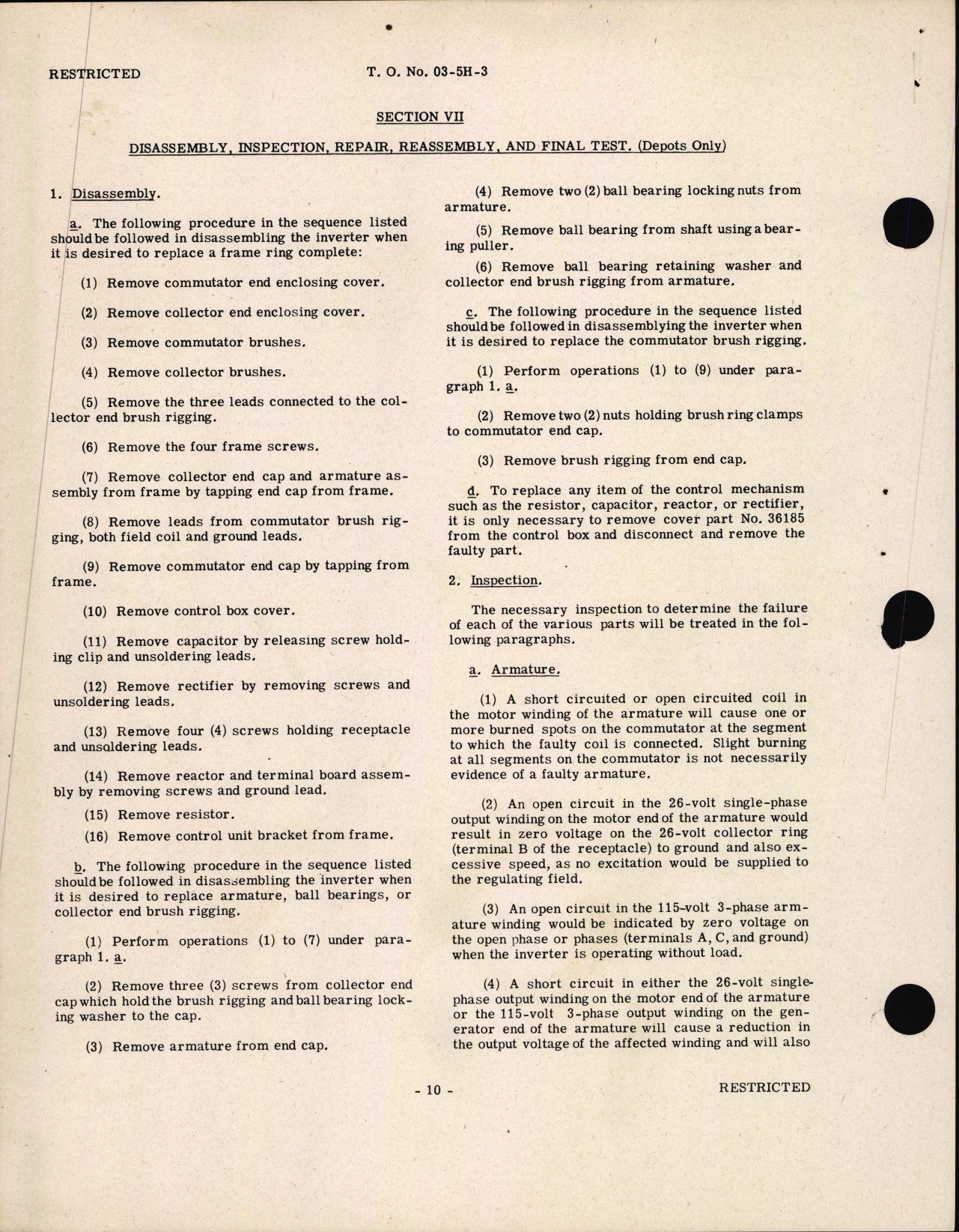 Sample page 8 from AirCorps Library document: Handbook of Instructions with Parts Catalog for Inverter Type MG-153