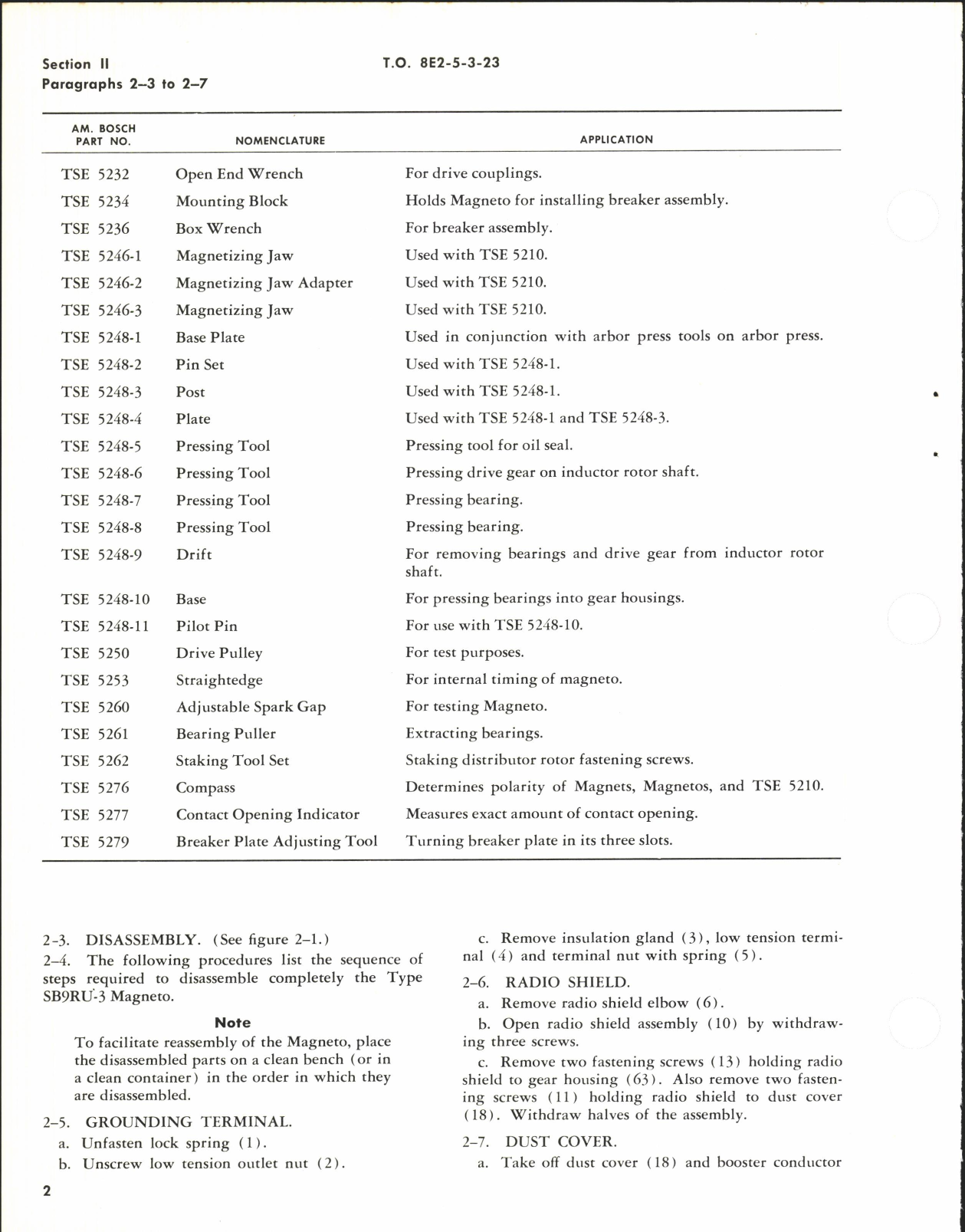 Sample page 6 from AirCorps Library document: Overhaul Instructions for Aircraft Magneto Type SB9RU-3