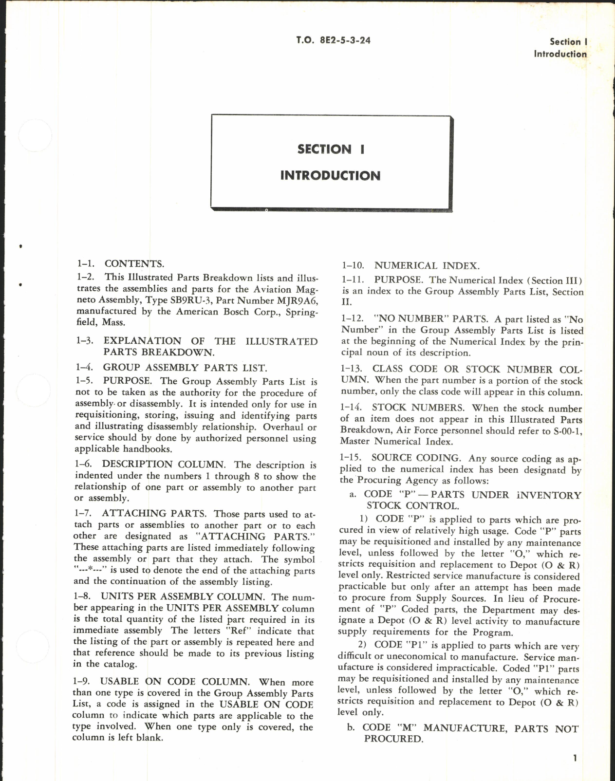 Sample page 5 from AirCorps Library document: Illustrated Parts Breakdown for Aircraft Magneto Type SB9RU-3