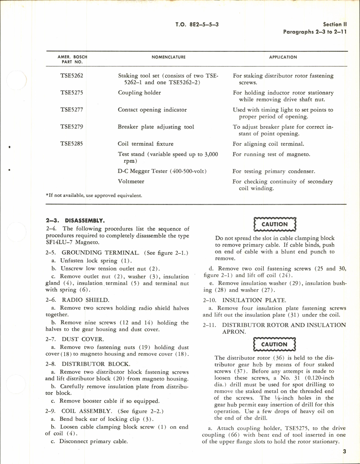 Sample page 7 from AirCorps Library document: Overhaul Instructions for Aircraft Magneto Type SF14LU-7