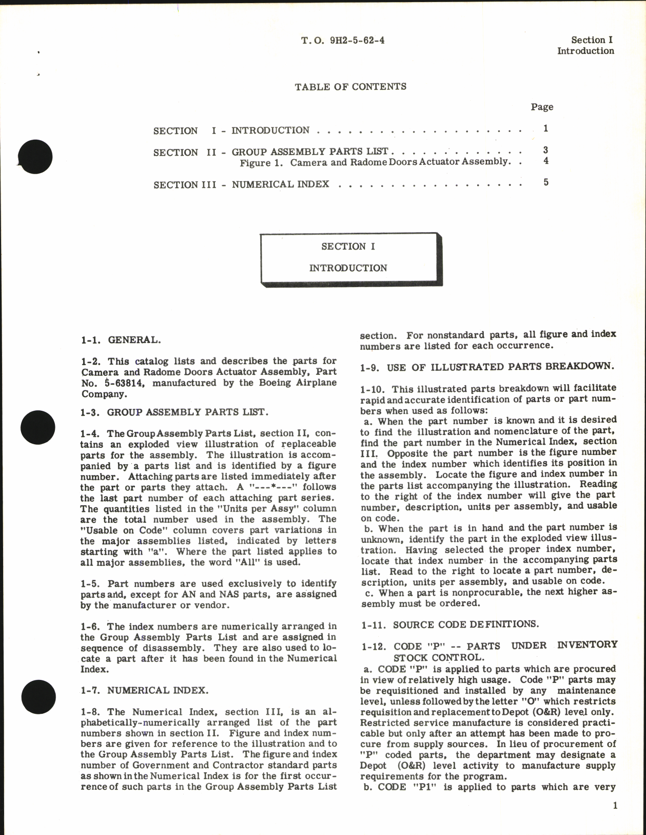 Sample page 3 from AirCorps Library document: Illustrated Parts Breakdown for Actuator Assembly Camera and Radome Doors Part No. 5-63814