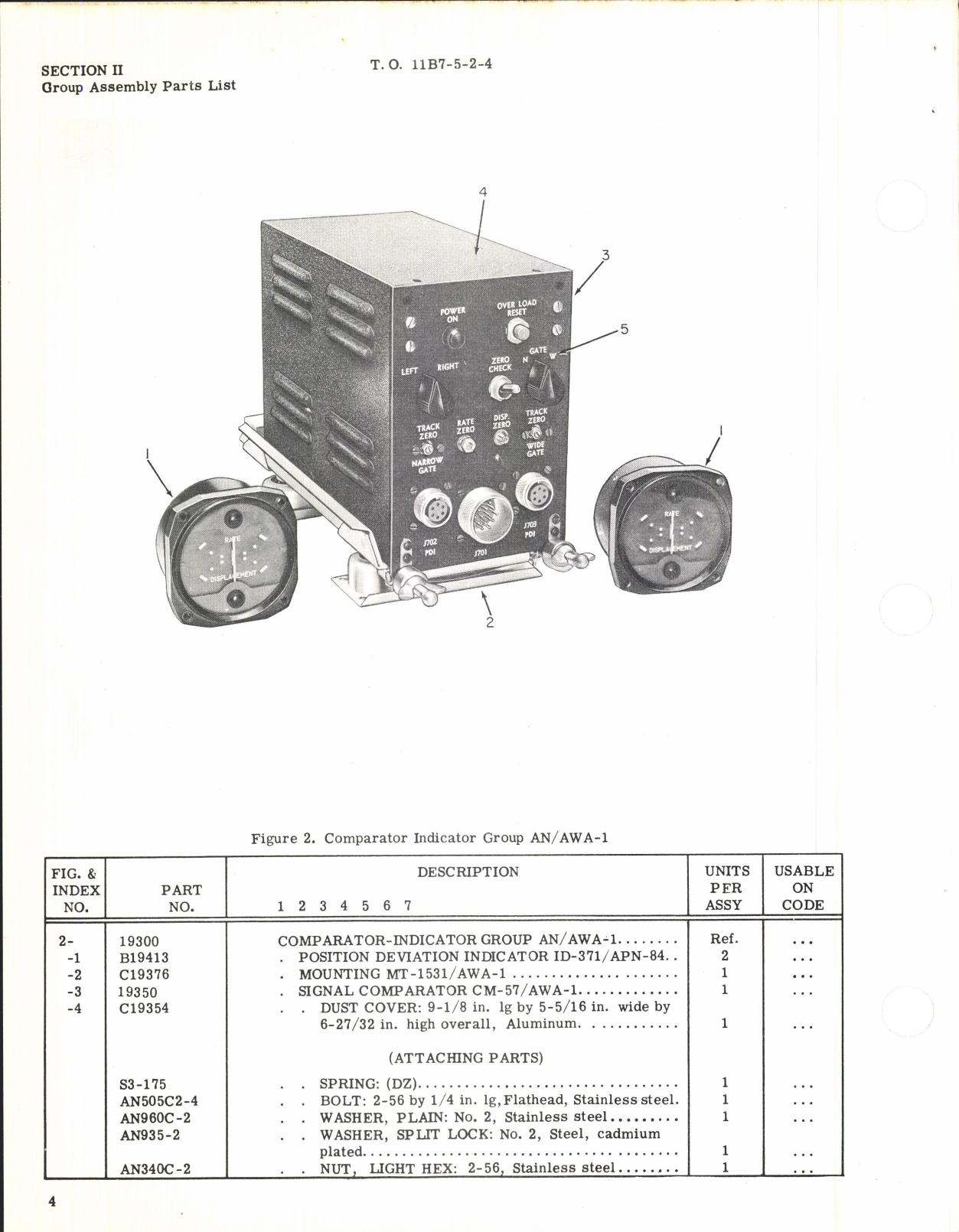 Sample page 8 from AirCorps Library document: Illustrated Parts Breakdown for Comparator Indicator Group AN/AWA-1