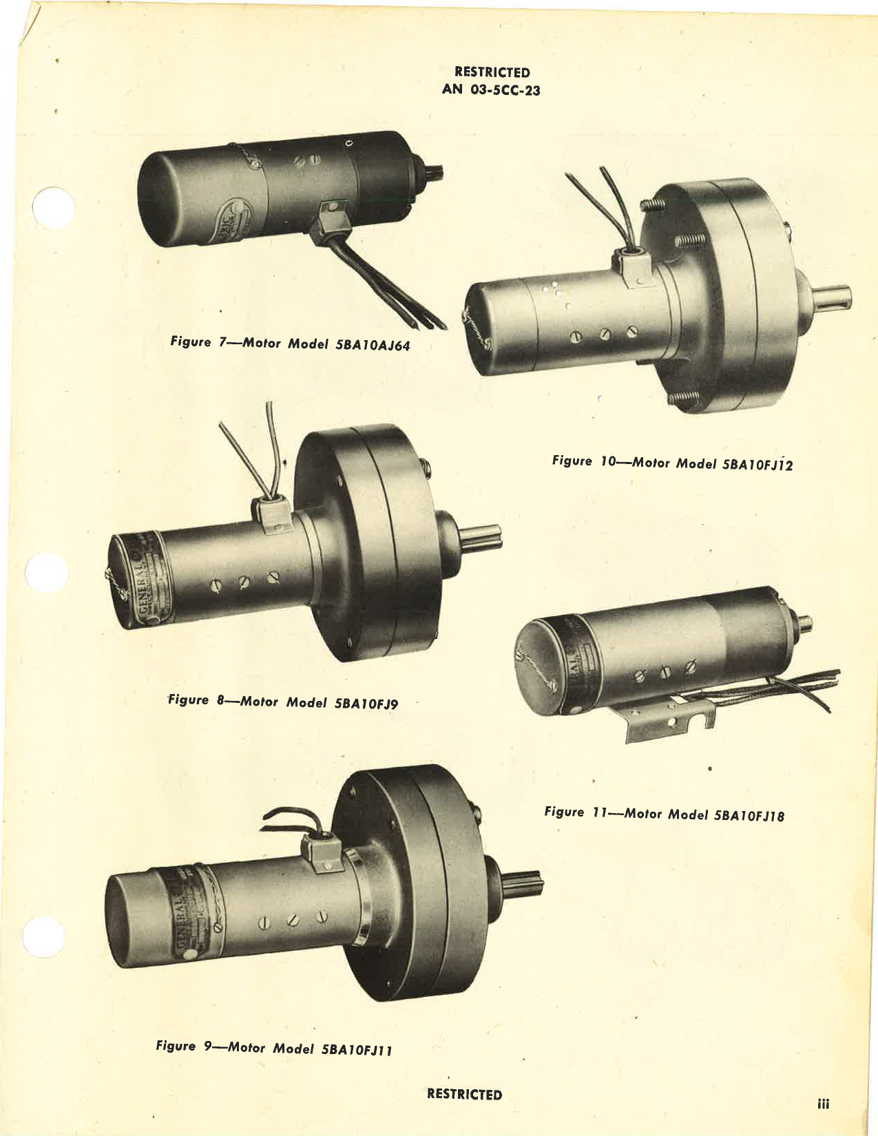 Sample page 5 from AirCorps Library document: Handbook of Instructions with Parts Catalog for Aircraft Electric Motors Model 5BA10 Series