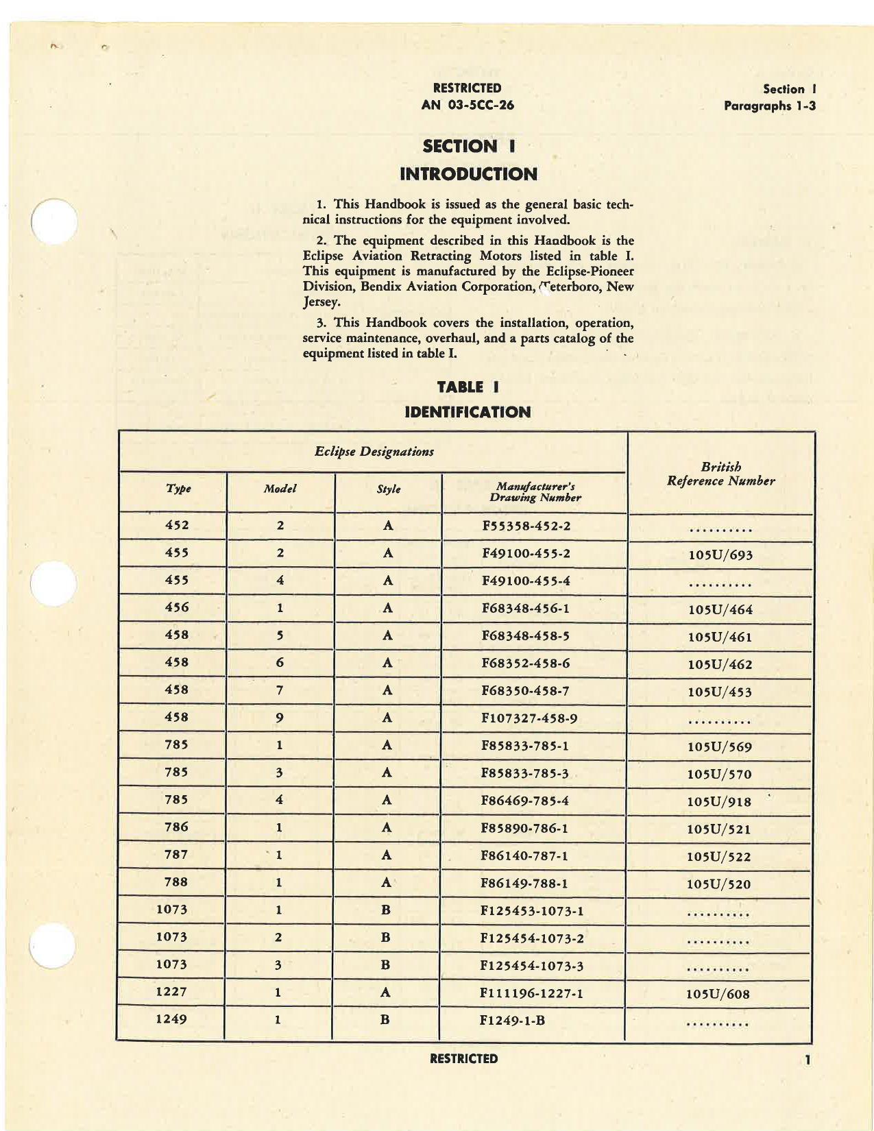 Sample page 7 from AirCorps Library document: Handbook of Instructions with Parts Catalog for Retracting Motors