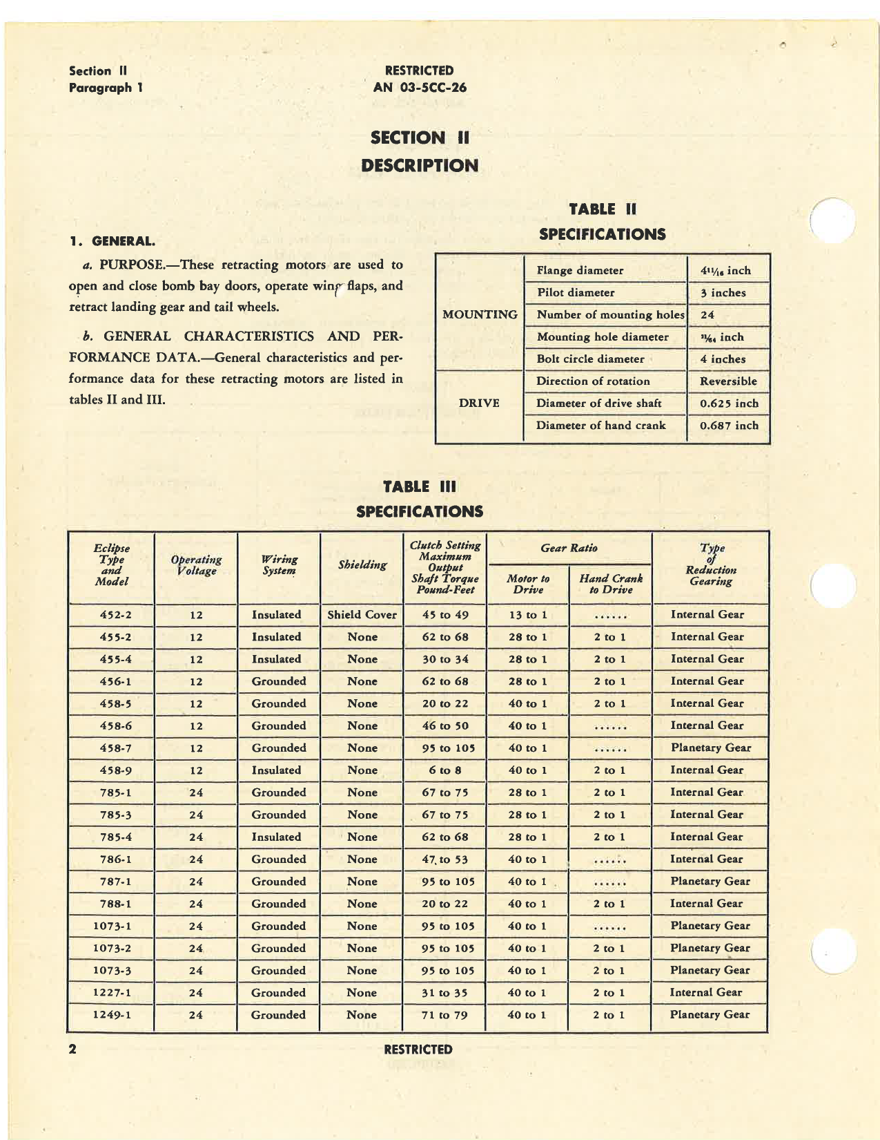 Sample page 8 from AirCorps Library document: Handbook of Instructions with Parts Catalog for Retracting Motors