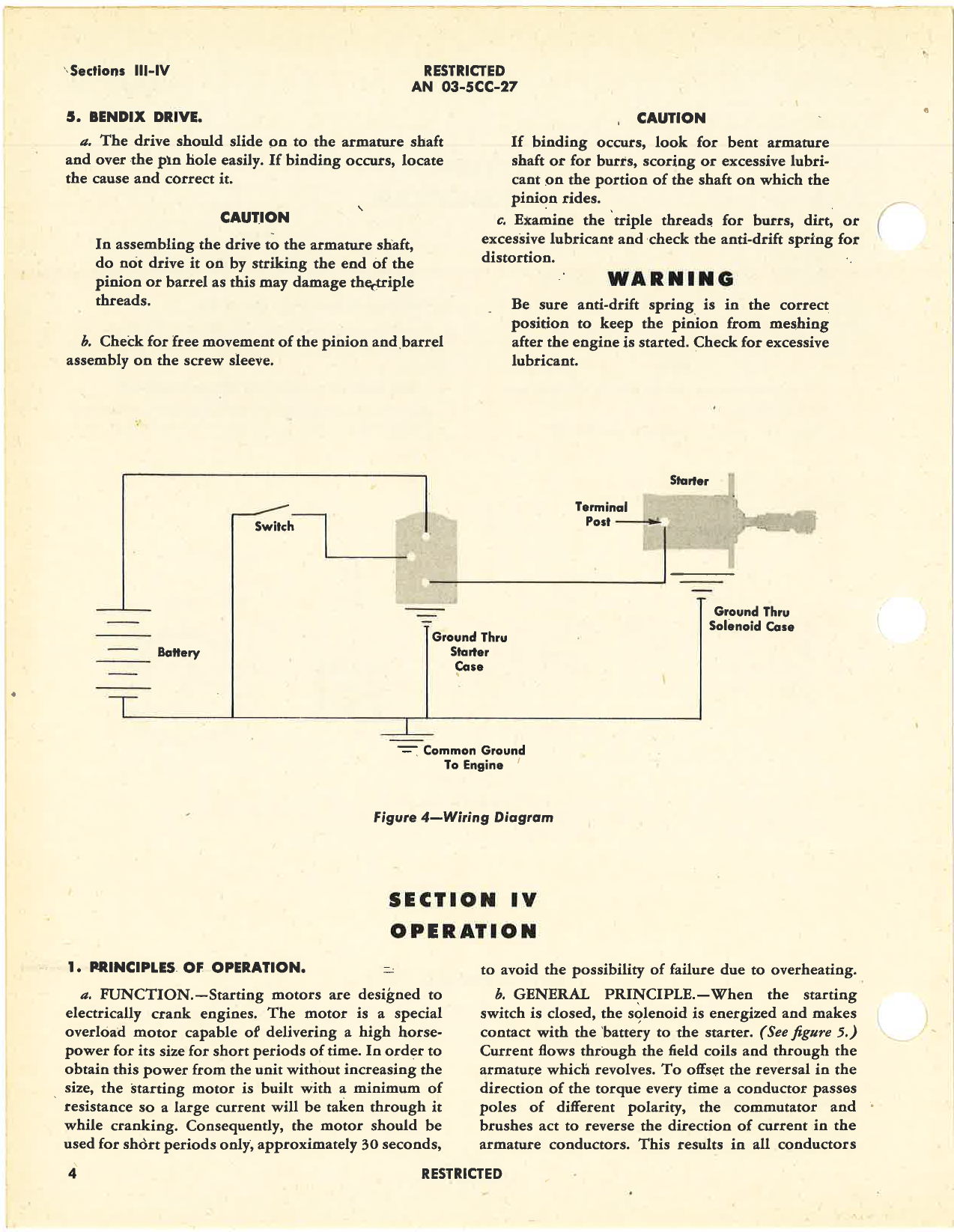Sample page 8 from AirCorps Library document: Handbook of Instructions with Parts Catalog for Model 1109651 Starting Motor
