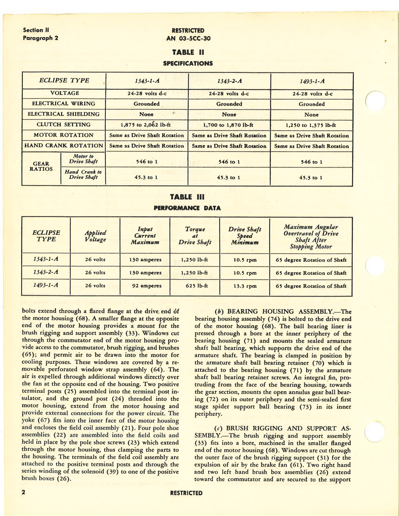 Sample page 6 from AirCorps Library document: Operation, Service & Overhaul Instructions with Parts Catalog for Crane Hoist Units