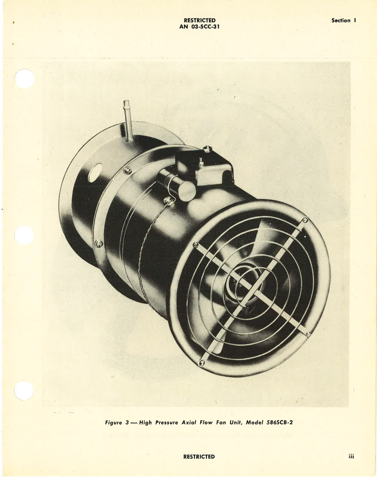 Sample page 5 from AirCorps Library document: Overhaul Instructions with Parts Catalog for High Pressure Axial Flow Fan Units