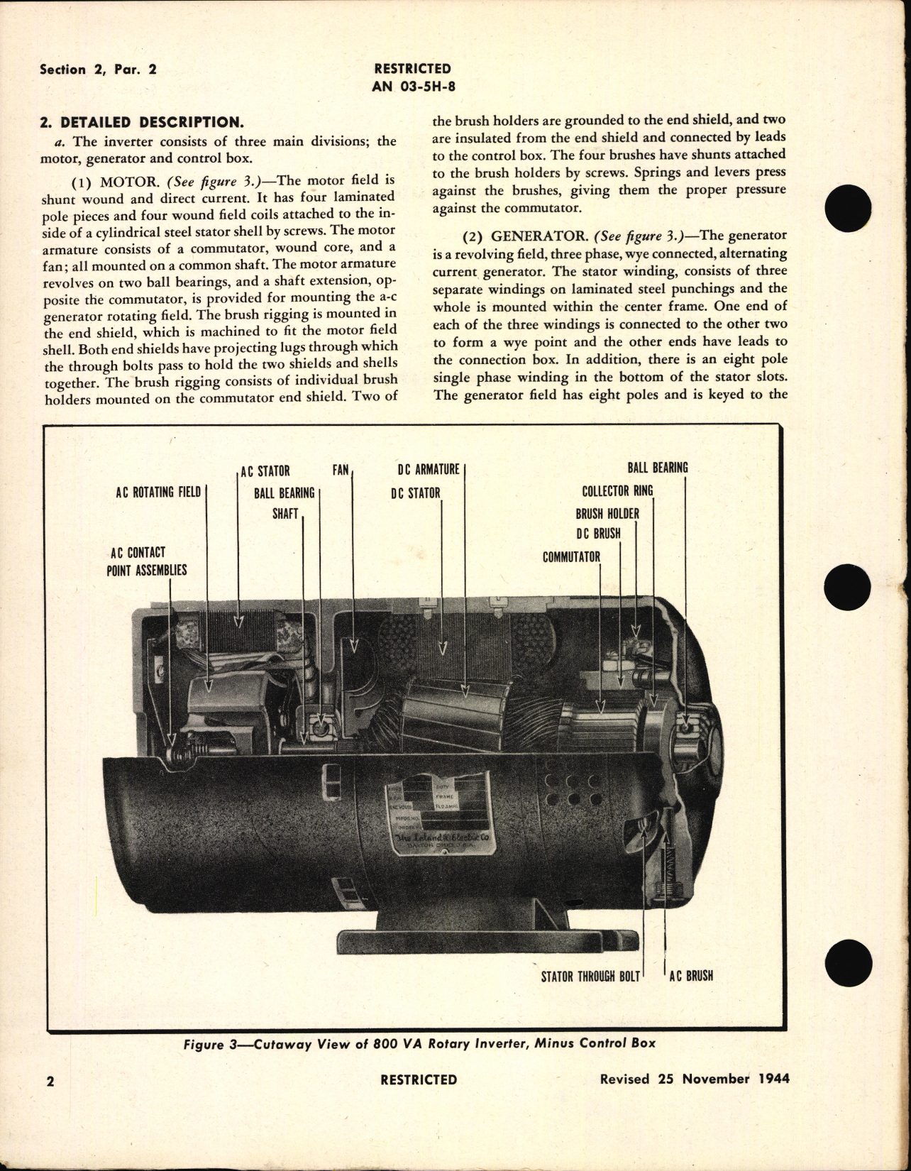 Sample page 6 from AirCorps Library document: Handbook of Instructions with Parts Catalog for 800 VA Rotary Inverter
