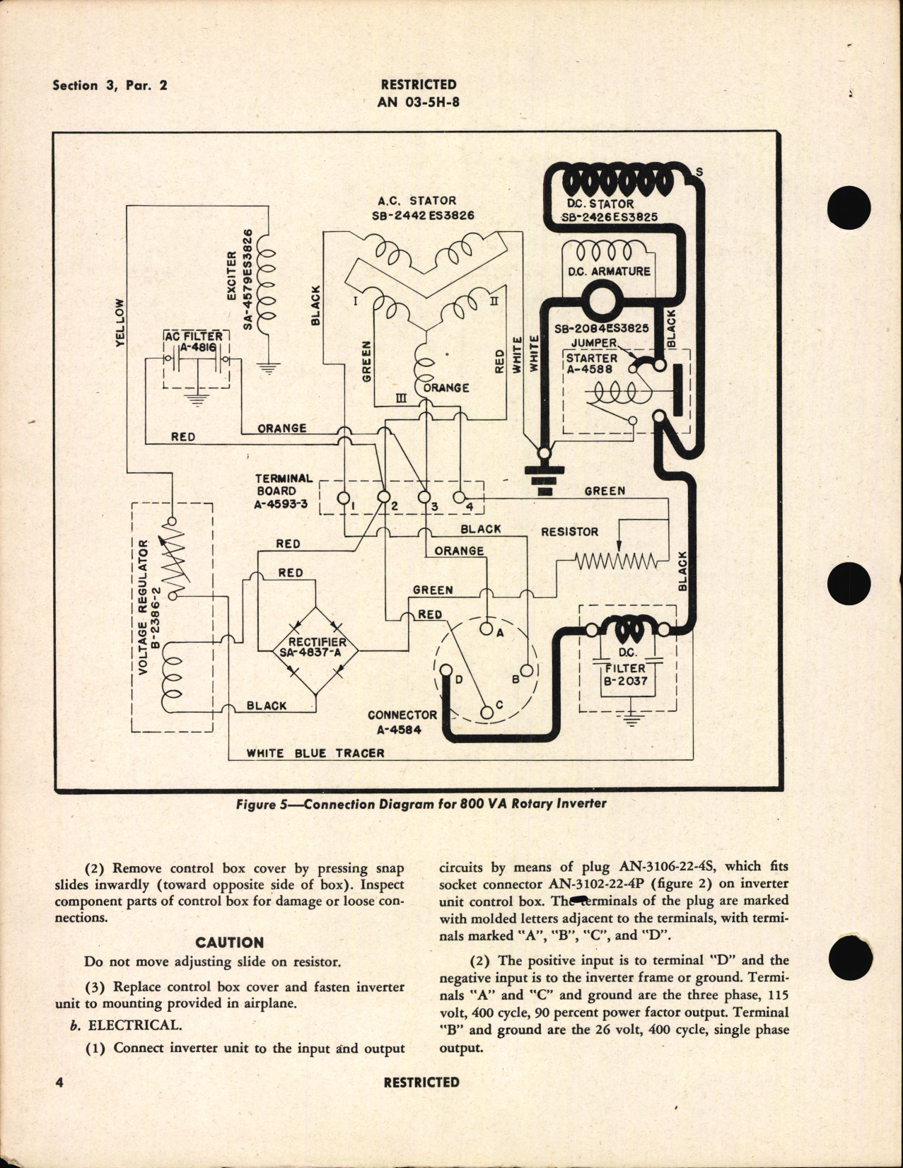 Sample page 8 from AirCorps Library document: Handbook of Instructions with Parts Catalog for 800 VA Rotary Inverter