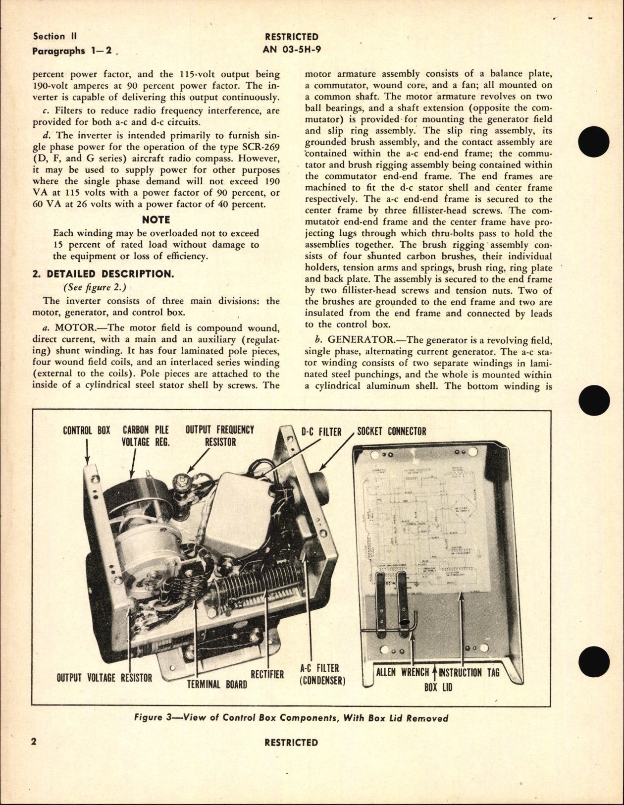 Sample page 6 from AirCorps Library document: Handbook of Instructions with Parts Catalog for 250 VA Rotary Inverter