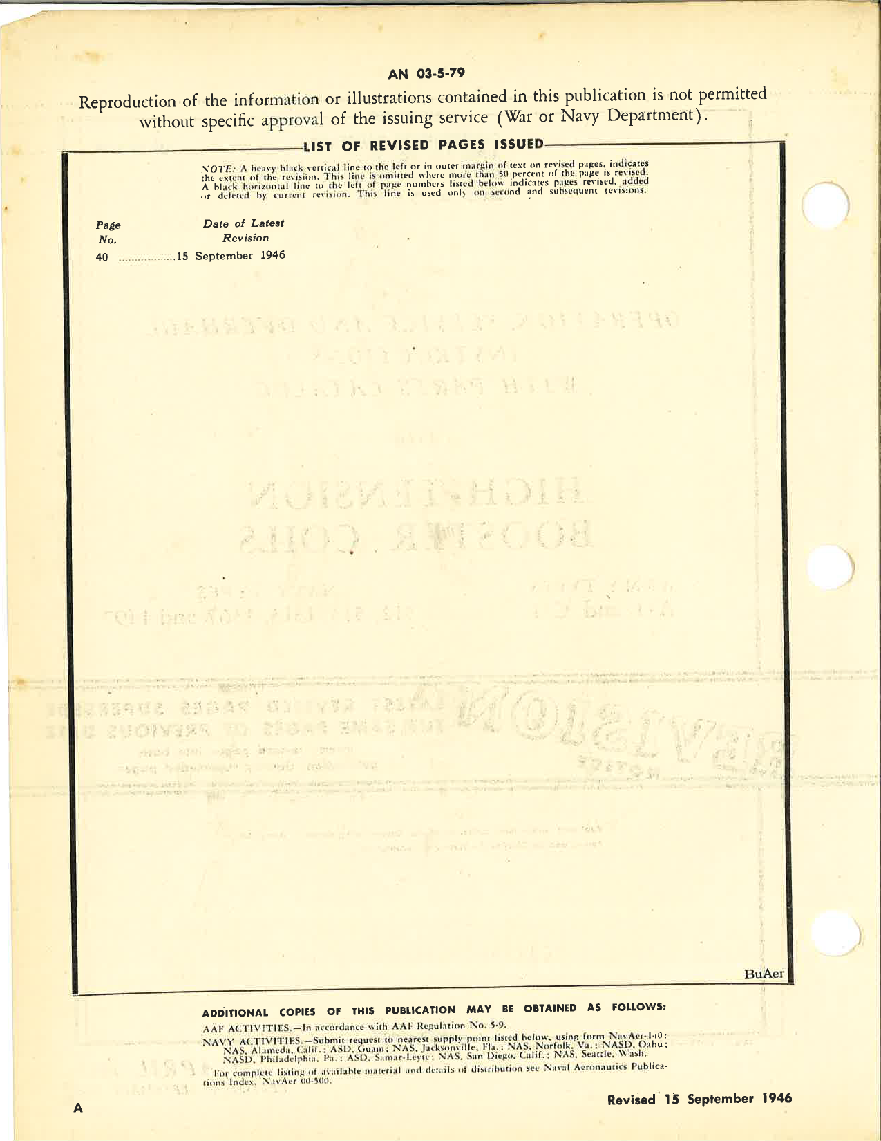 Sample page 2 from AirCorps Library document: Operation, Service & Overhaul Instructions with Parts Catalog for High Tension Booster Coils