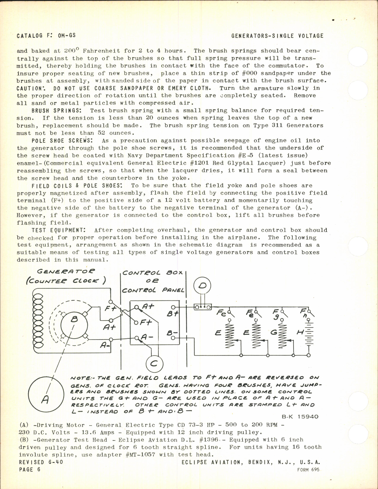 Sample page 6 from AirCorps Library document: Overhaul Instructions for Engine Driven Single Voltage Generators and Control Boxes or Panels