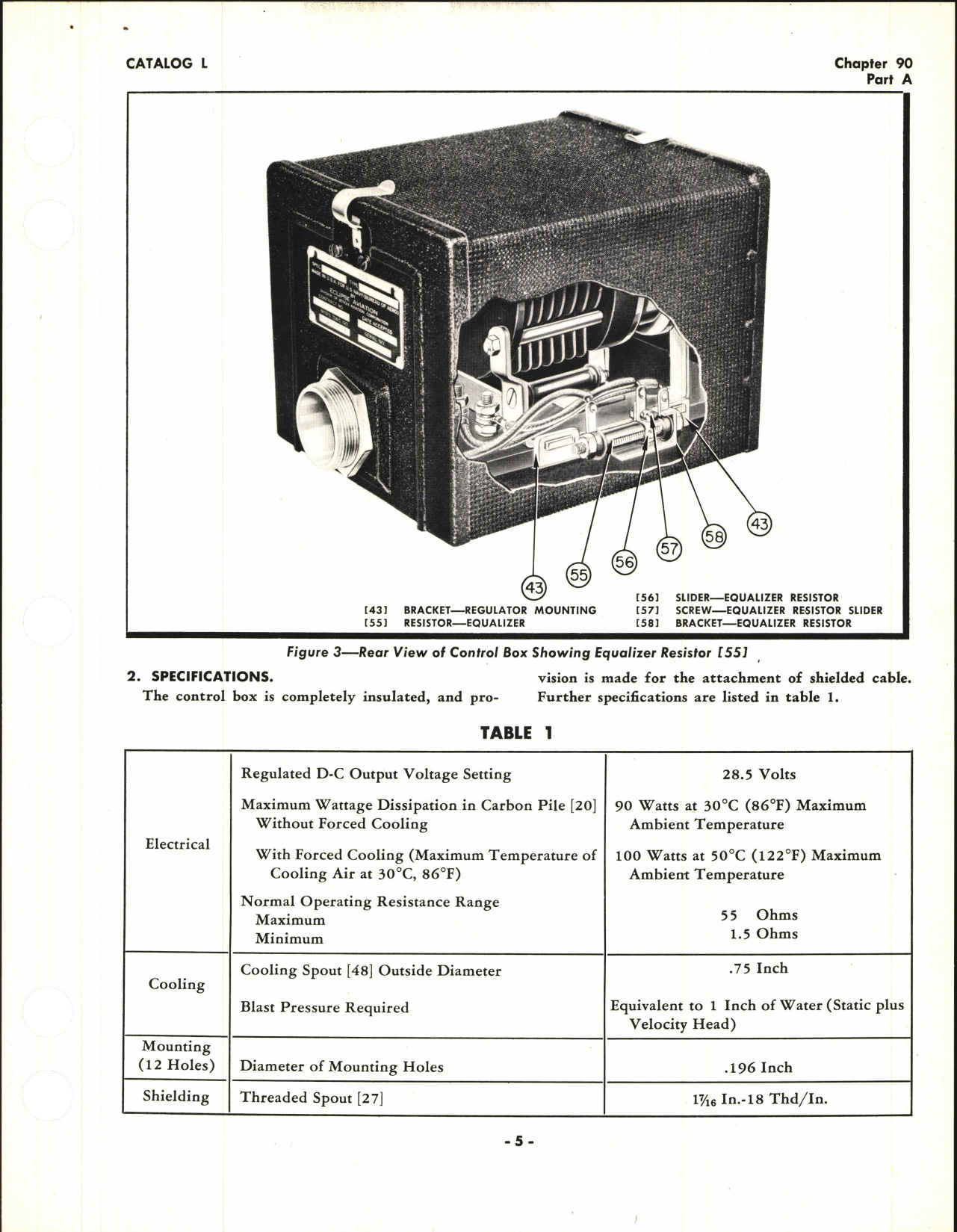 Sample page 5 from AirCorps Library document: Operating and Service Instructions for D-C Carbon Pile Voltage Regulator Control Box Type 1305, Model 1