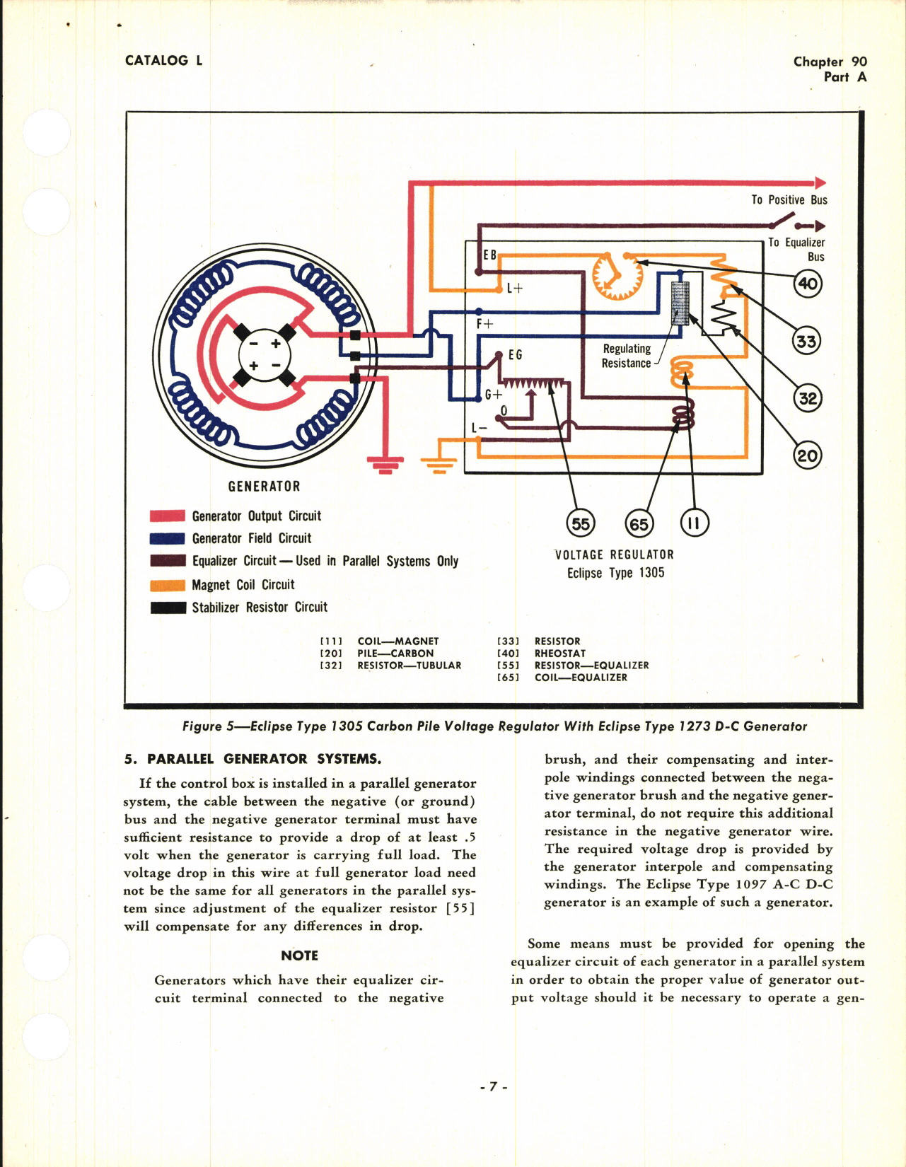Sample page 7 from AirCorps Library document: Operating and Service Instructions for D-C Carbon Pile Voltage Regulator Control Box Type 1305, Model 1