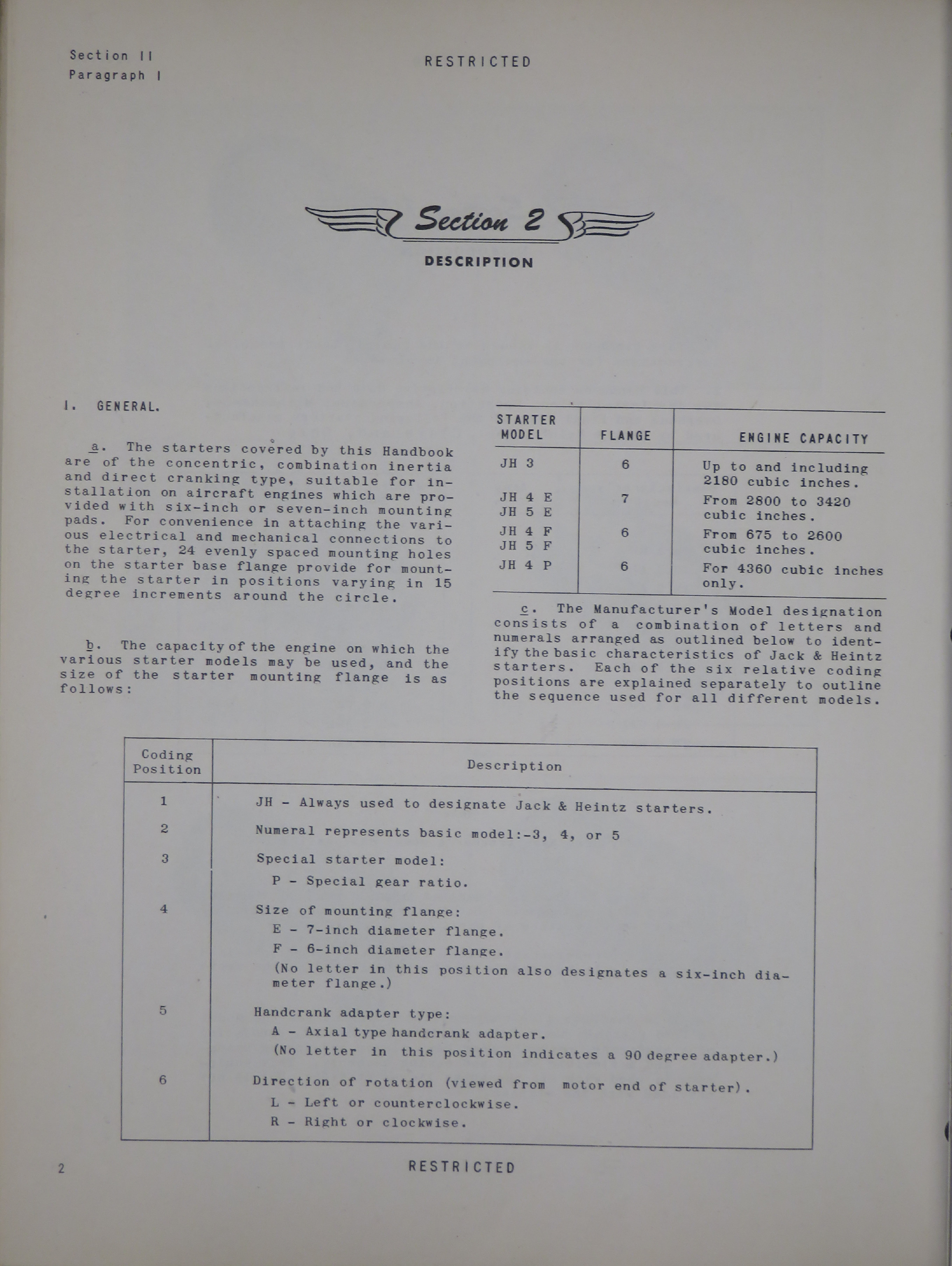 Sample page 8 from AirCorps Library document: Handbook of Instructions with Parts Catalog for Jahco Electric Starters Models JH3, JH4, and JH5 Series