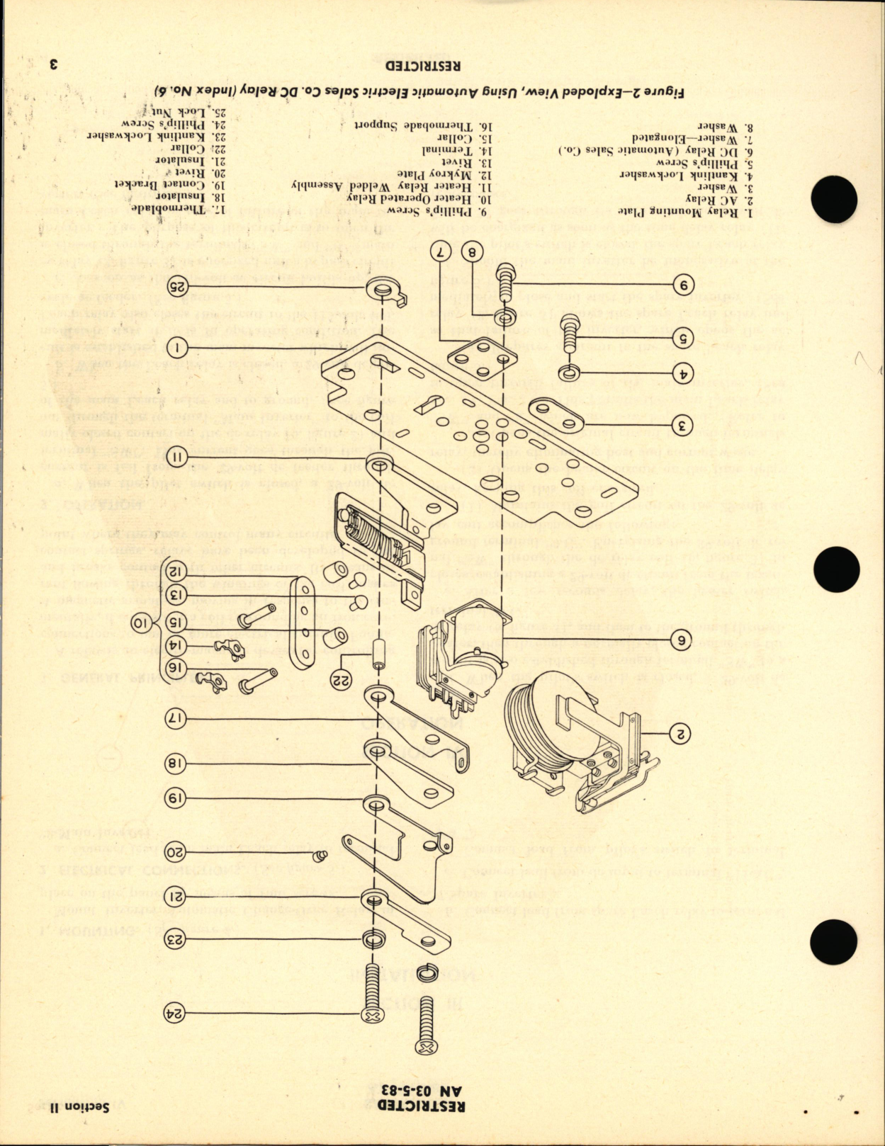 Sample page 7 from AirCorps Library document: Operation, Service & Overhaul Instructions with Parts Catalog for Inverter Automatic Change-Over Relay