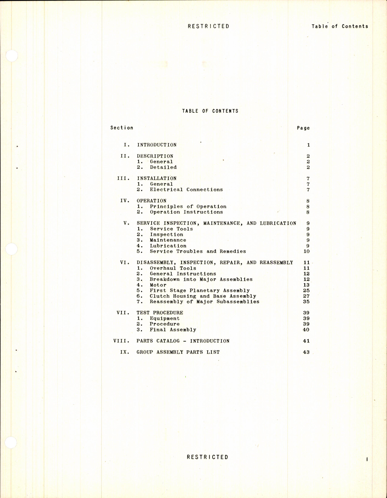 Sample page 5 from AirCorps Library document: Handbook of Instructions with Parts Catalog for Jahco Retraction Motor Units Model JH216 and JH217