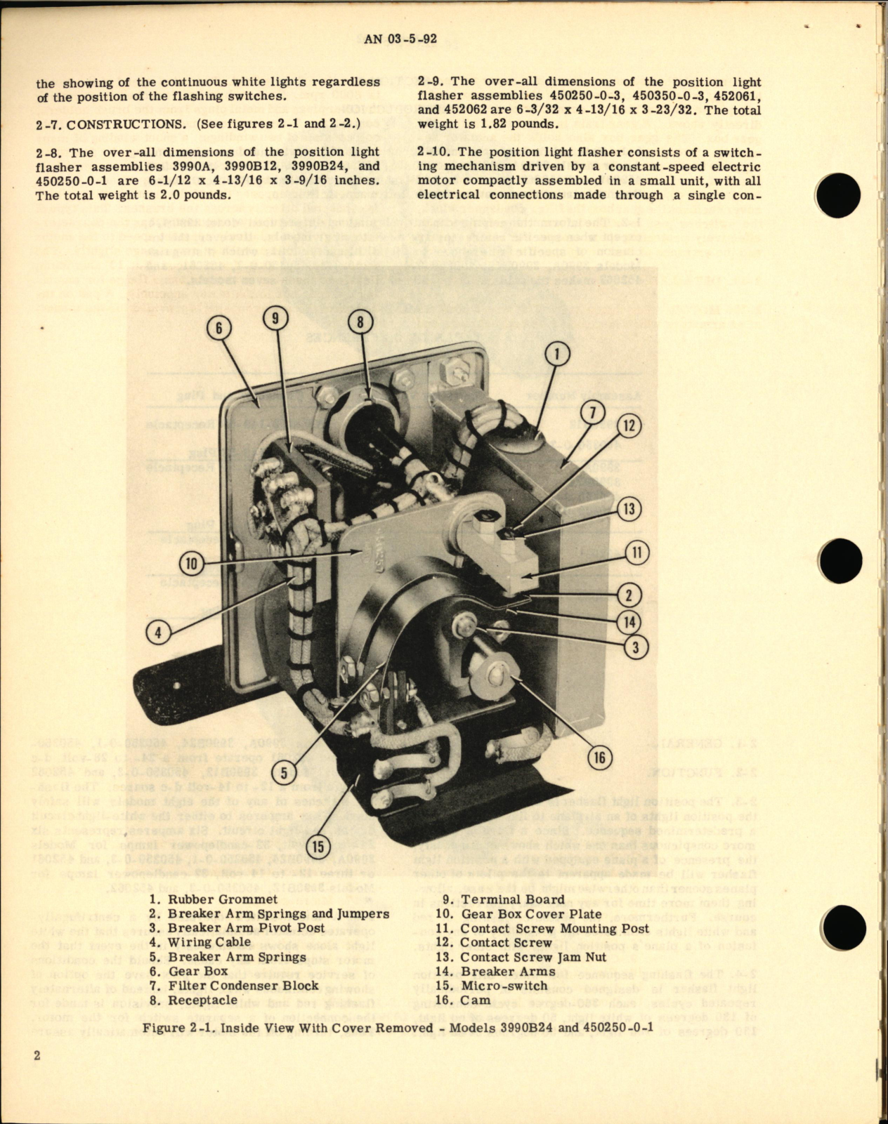 Sample page 6 from AirCorps Library document: Overhaul Instructions for Position Light Flashers