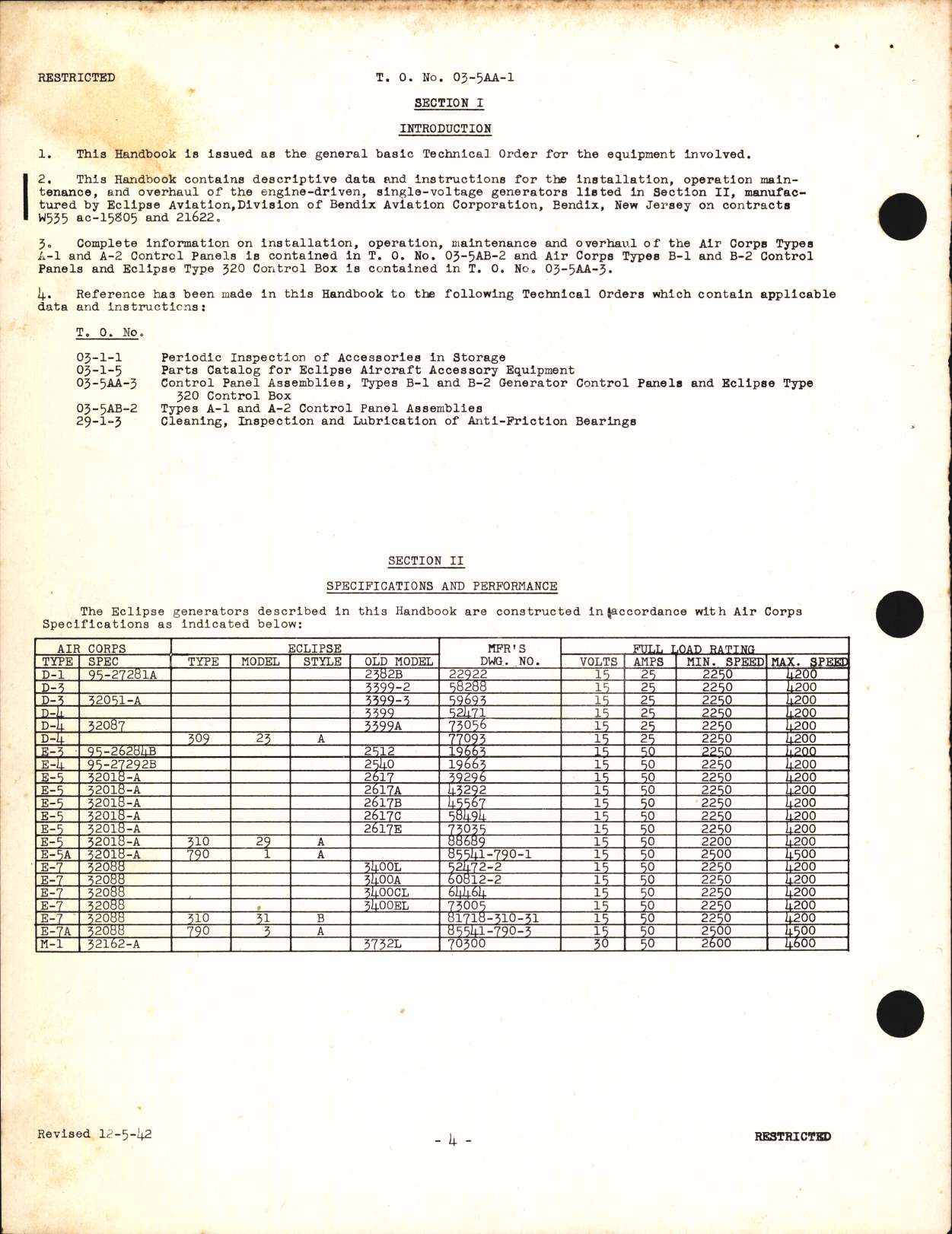 Sample page 6 from AirCorps Library document: Handbook of Instructions for Aircraft Engine Generators and Control Boxes