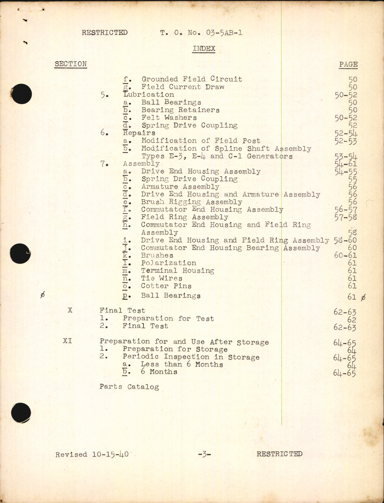 Sample page 5 from AirCorps Library document: Handbook of Instructions with Parts Catalog for Aircraft Engine Generators and Control Box Types E5, E8, and D4
