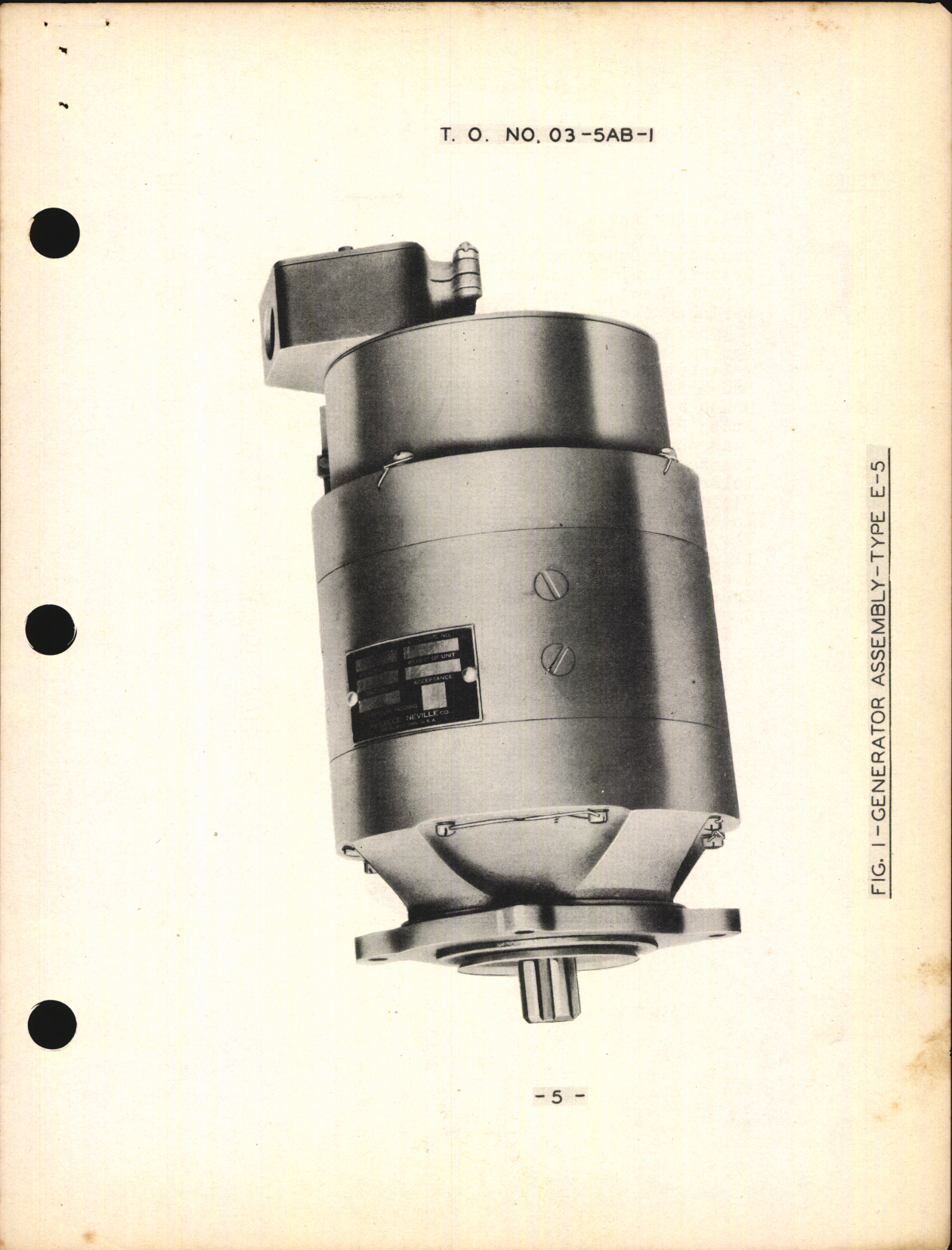 Sample page 7 from AirCorps Library document: Handbook of Instructions with Parts Catalog for Aircraft Engine Generators and Control Box Types E5, E8, and D4