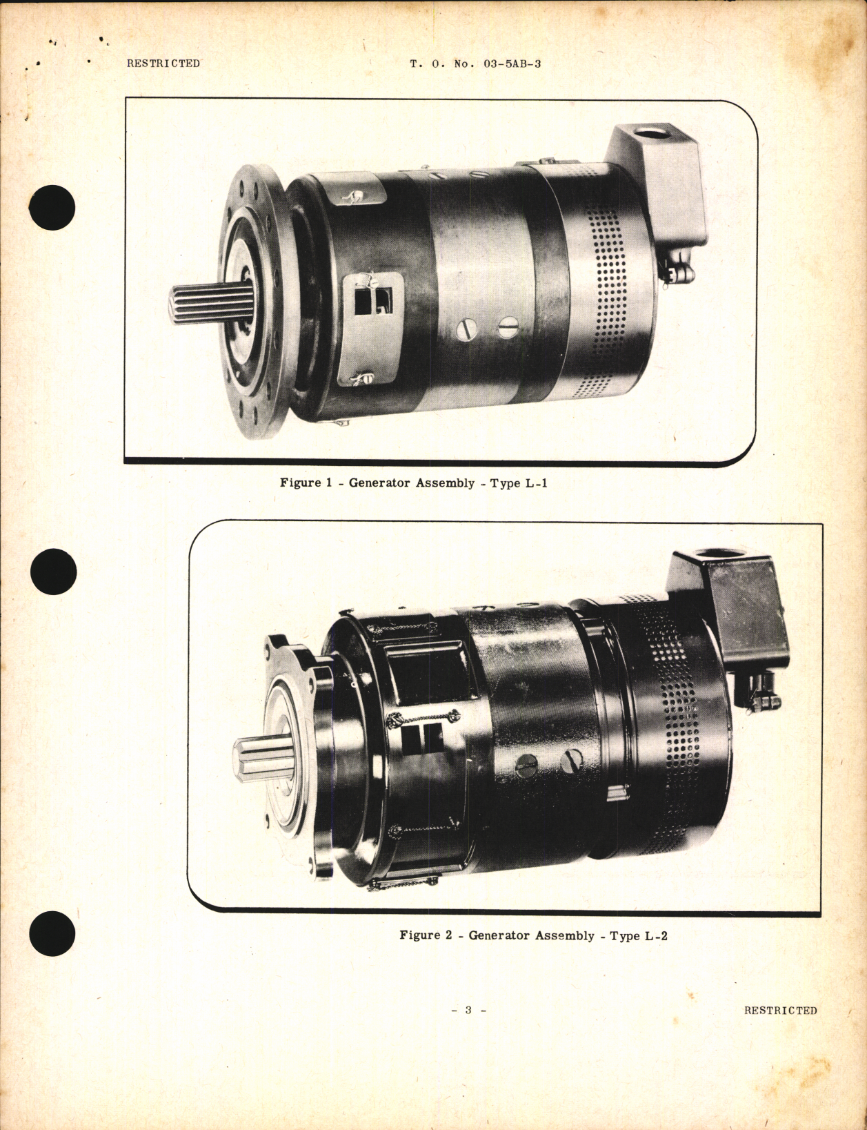 Sample page 5 from AirCorps Library document: Handbook of Instructions with Parts Catalog for Aircraft Generators (24 Volt) Types L-1, L-2, L-3, and M-1