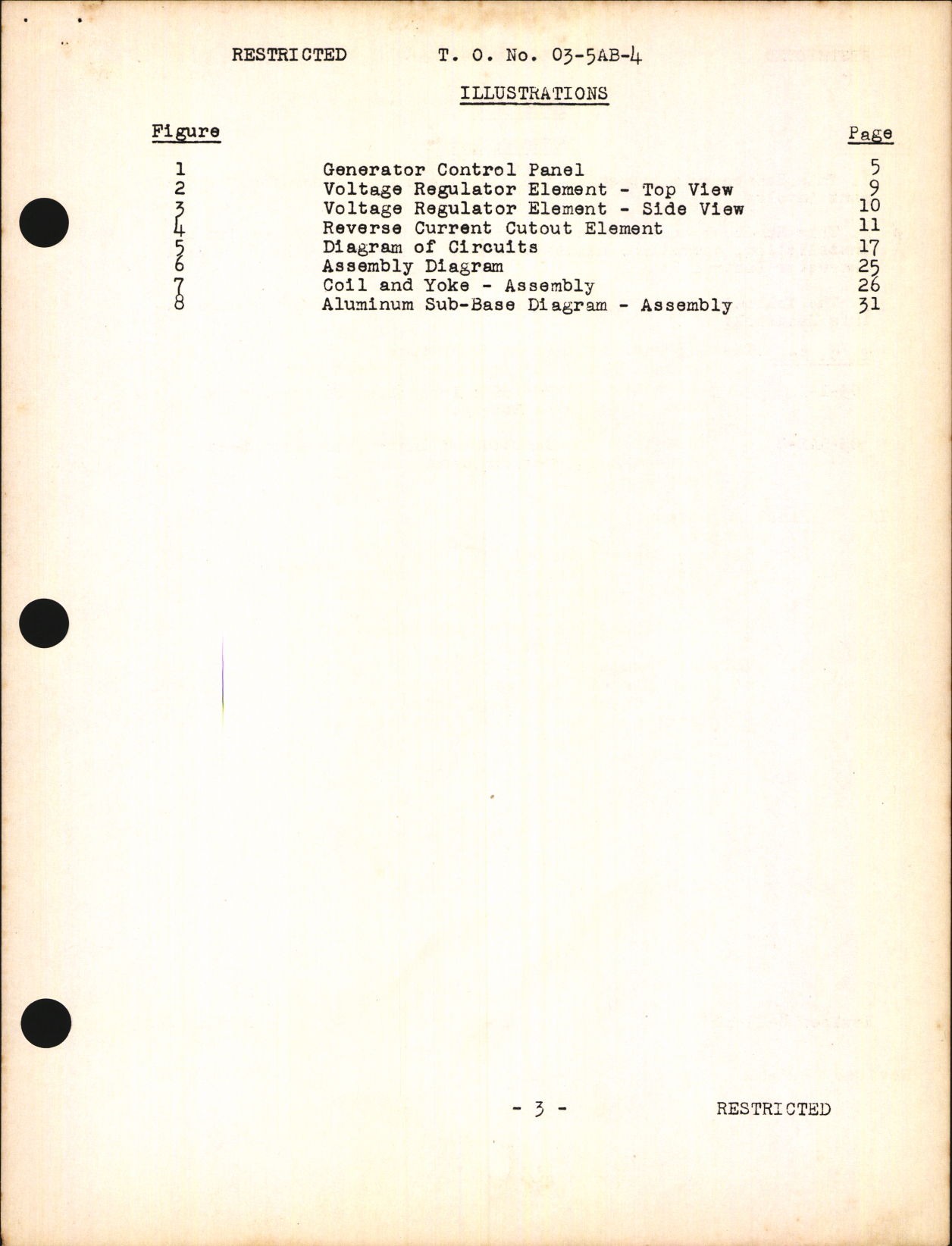 Sample page 5 from AirCorps Library document: Handbook of Instructions with Parts Catalog for Type B-1A Generator Control Panel