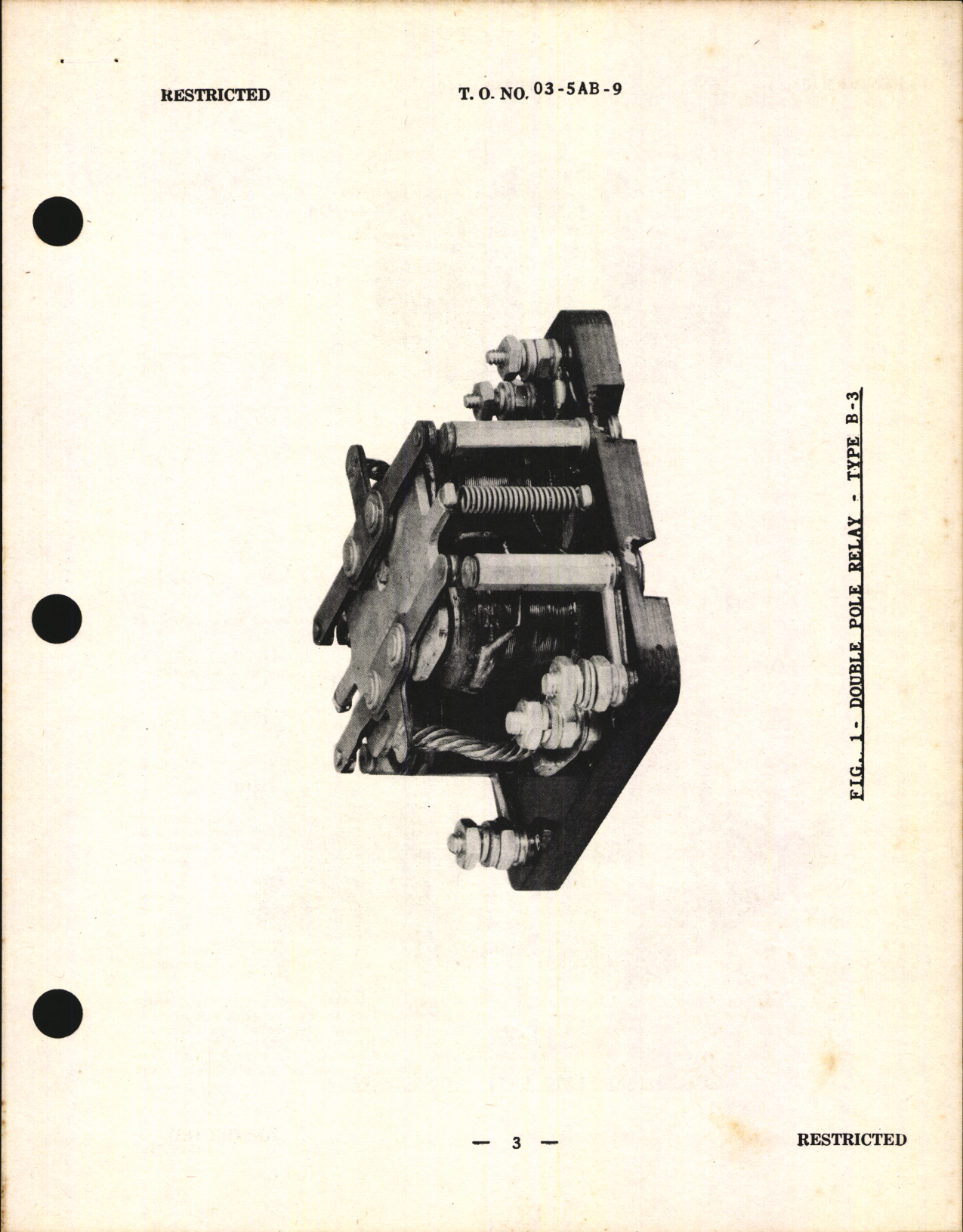 Sample page 5 from AirCorps Library document: Handbook of Instructions with Parts Catalog for Double Relay Type B-3