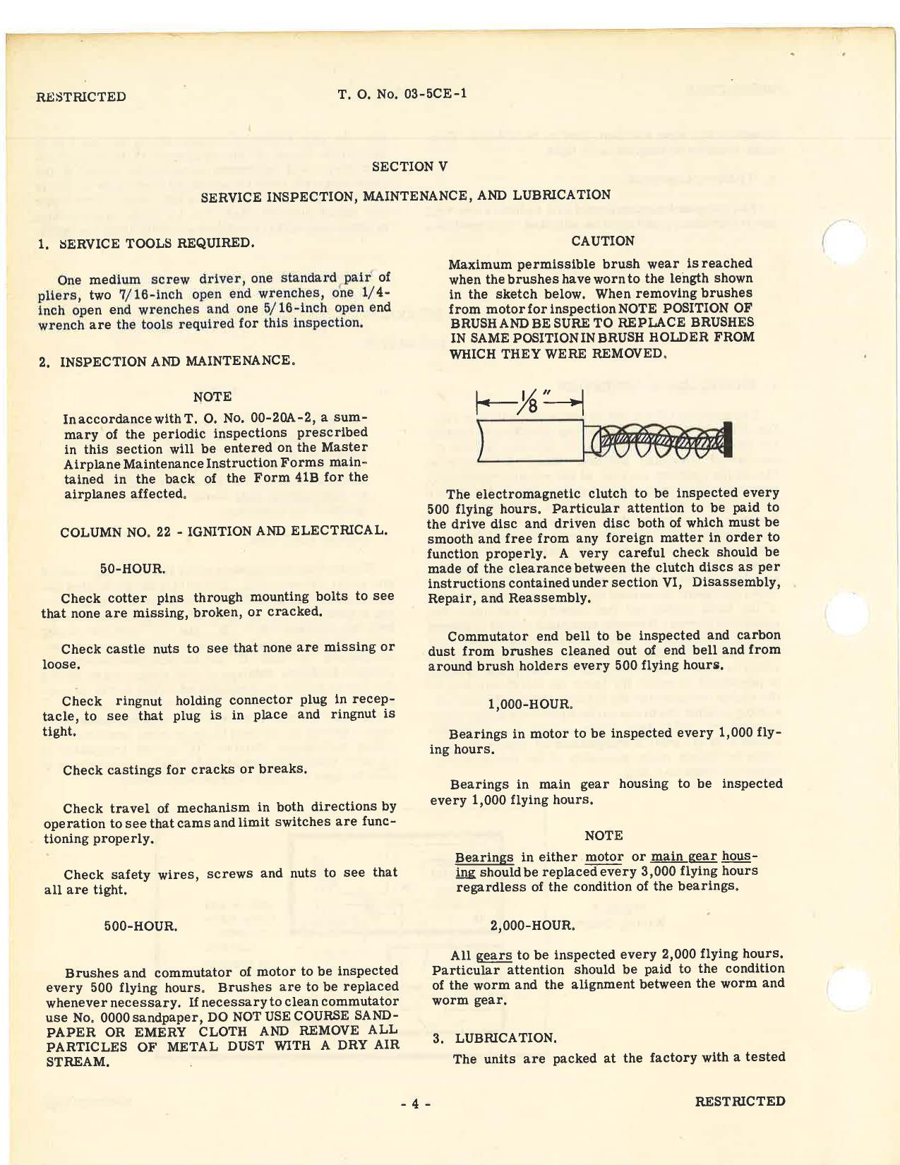 Sample page 8 from AirCorps Library document: Handbook of Instructions with Parts Catalog for Types CM-B111-A and B Control Drives