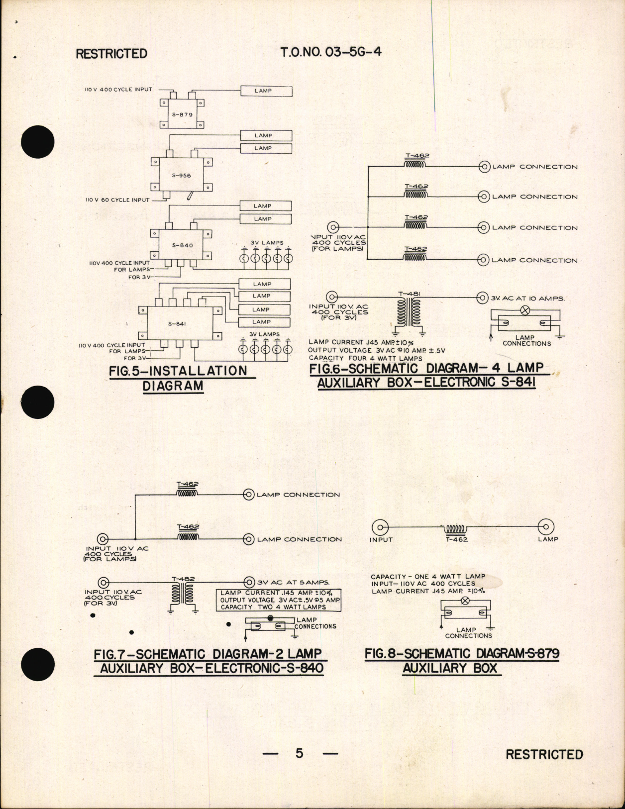 Sample page 7 from AirCorps Library document: Preliminary Handbook of Instructions with Parts Catalog for Fluorescent Lamp Auxiliary Box Assemblies S-840, S-841, S-879, and S-956