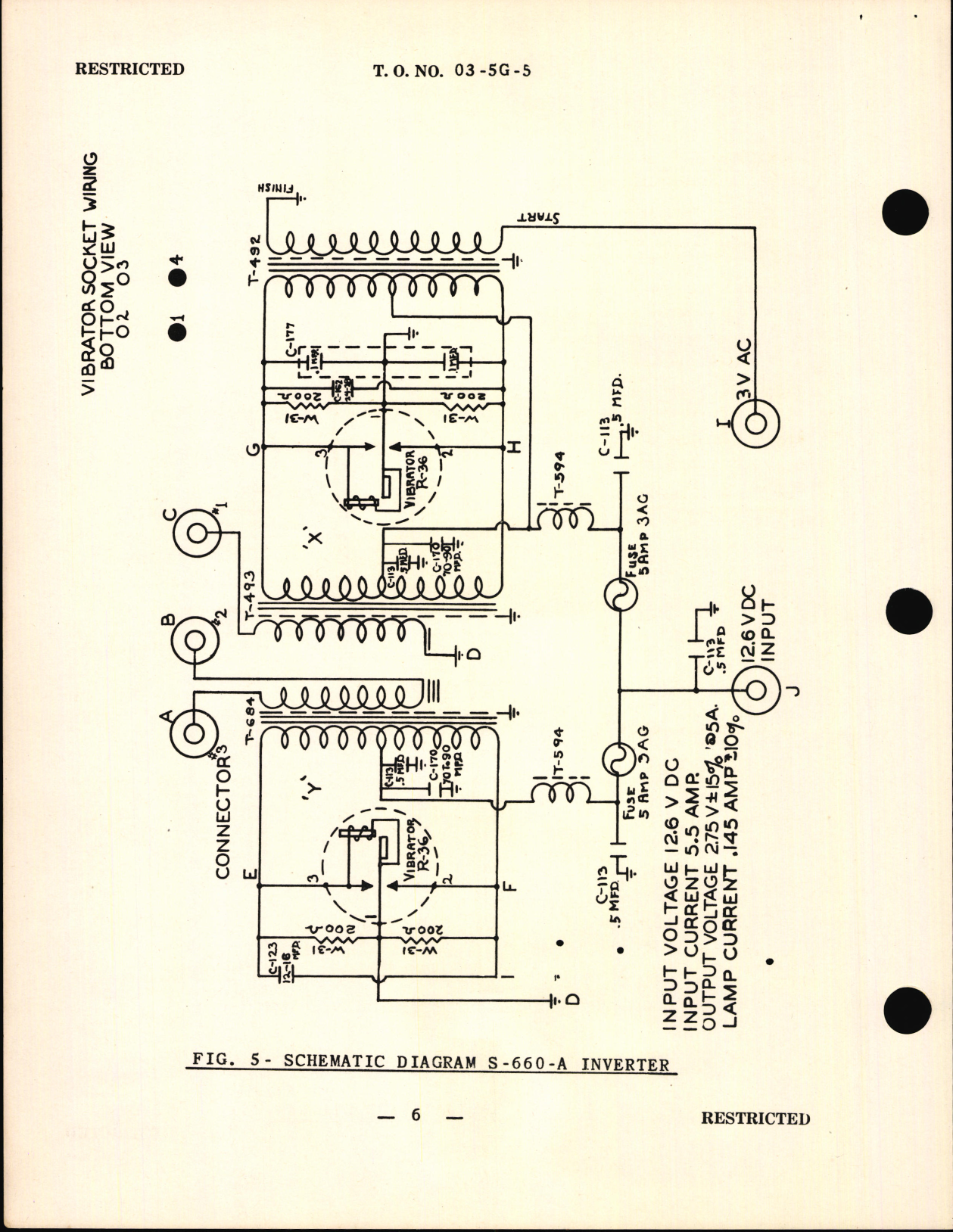 Sample page 8 from AirCorps Library document: Handbook of Instructions with Assembly Parts List for Inverters Vibrator Type S-660A, S-777, and S-799A