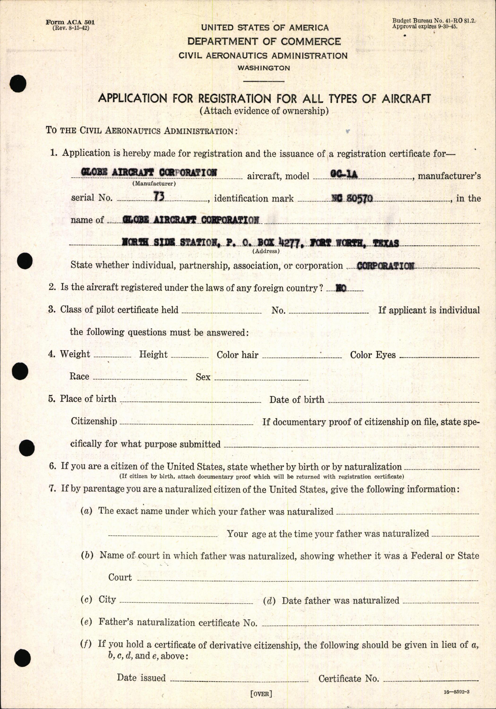 Sample page 7 from AirCorps Library document: Technical Information for Serial Number 73