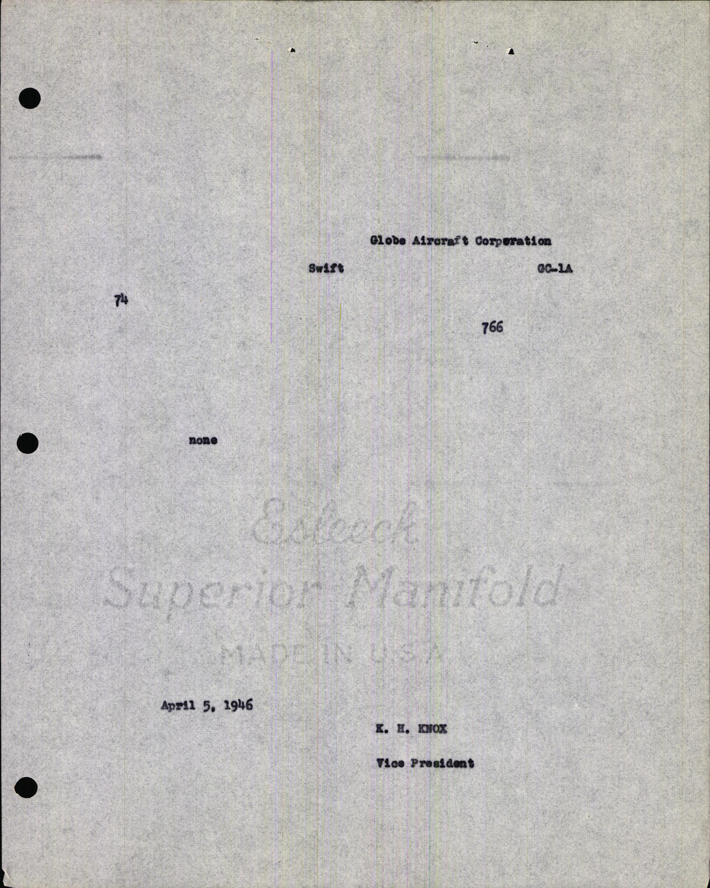 Sample page 7 from AirCorps Library document: Technical Information for Serial Number 74