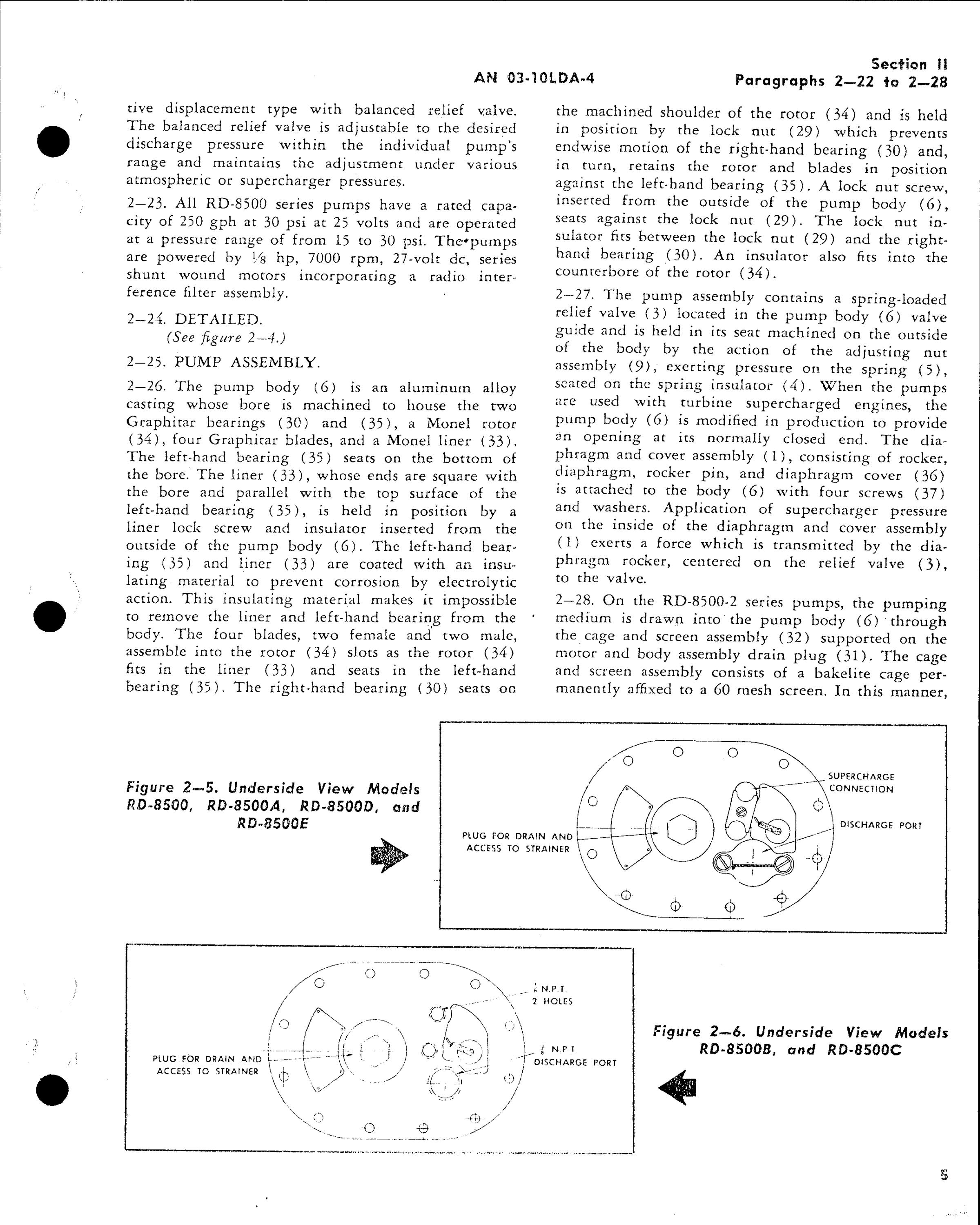 Sample page 7 from AirCorps Library document: Operation & Service Instruct. for Water Injection Units RD-7500 & 8500 (Romec)
