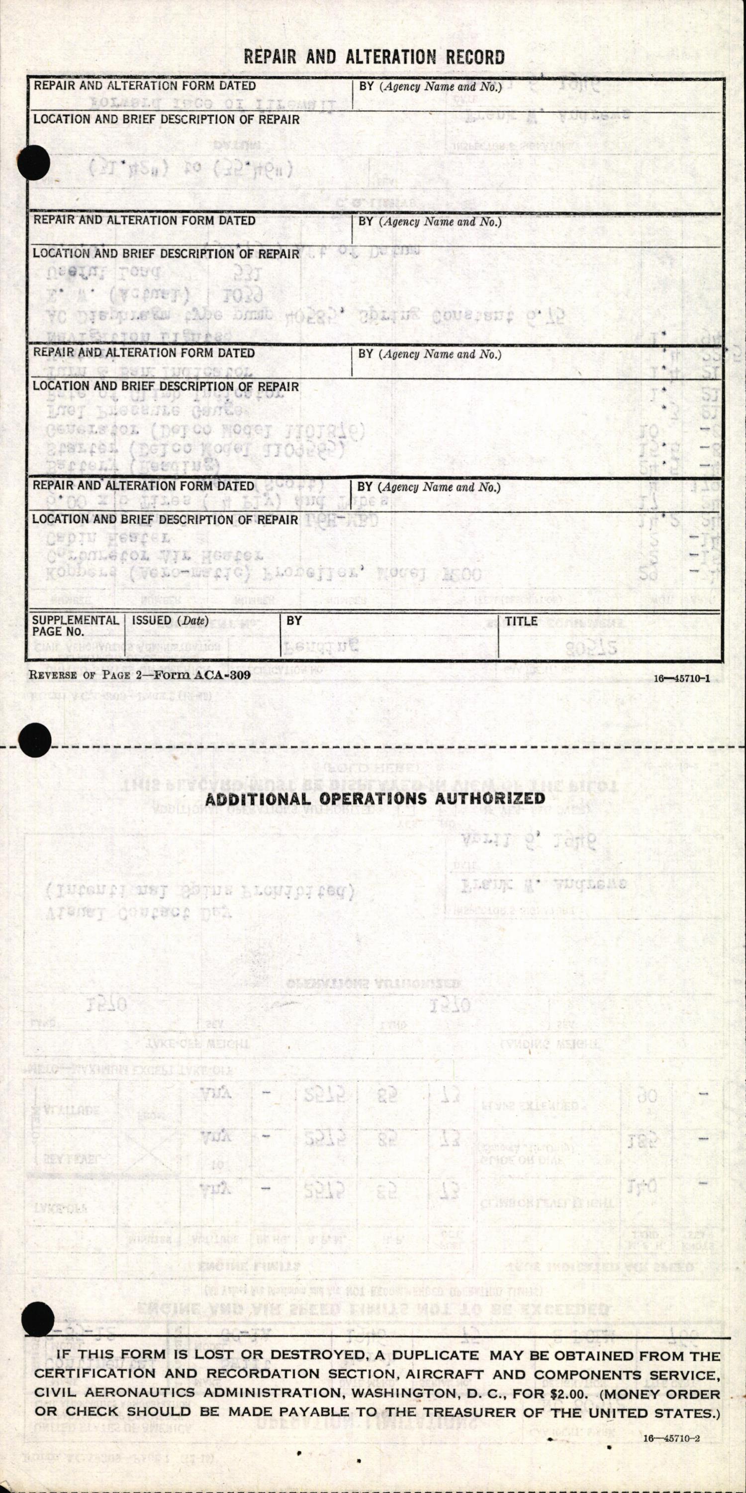 Sample page 6 from AirCorps Library document: Technical Information for Serial Number 75