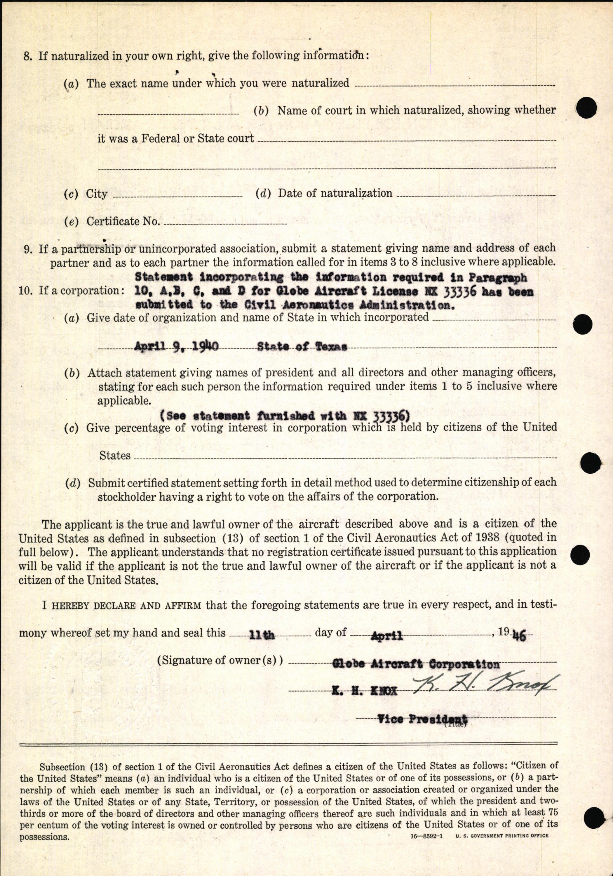 Sample page 6 from AirCorps Library document: Technical Information for Serial Number 76