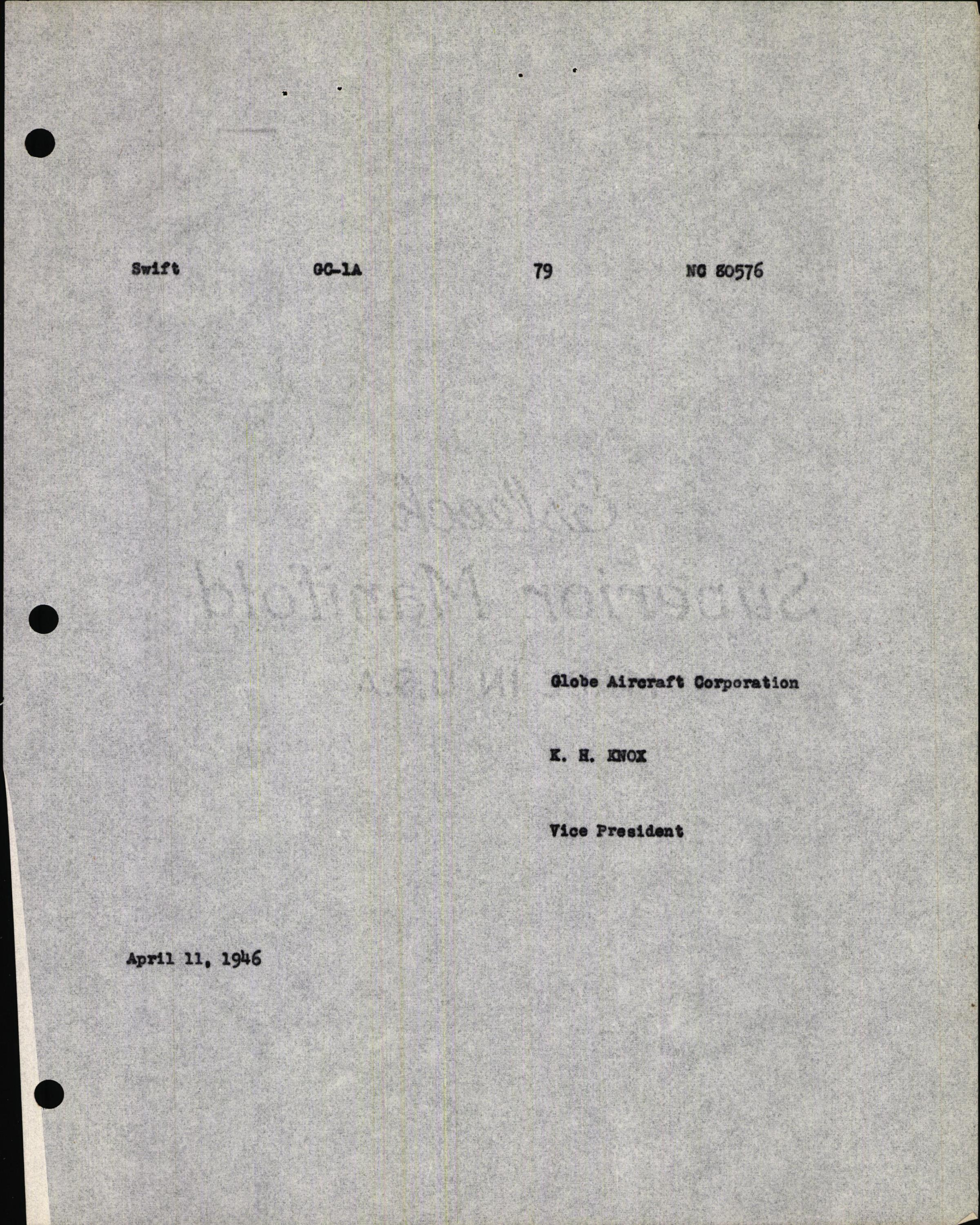 Sample page 7 from AirCorps Library document: Technical Information for Serial Number 79