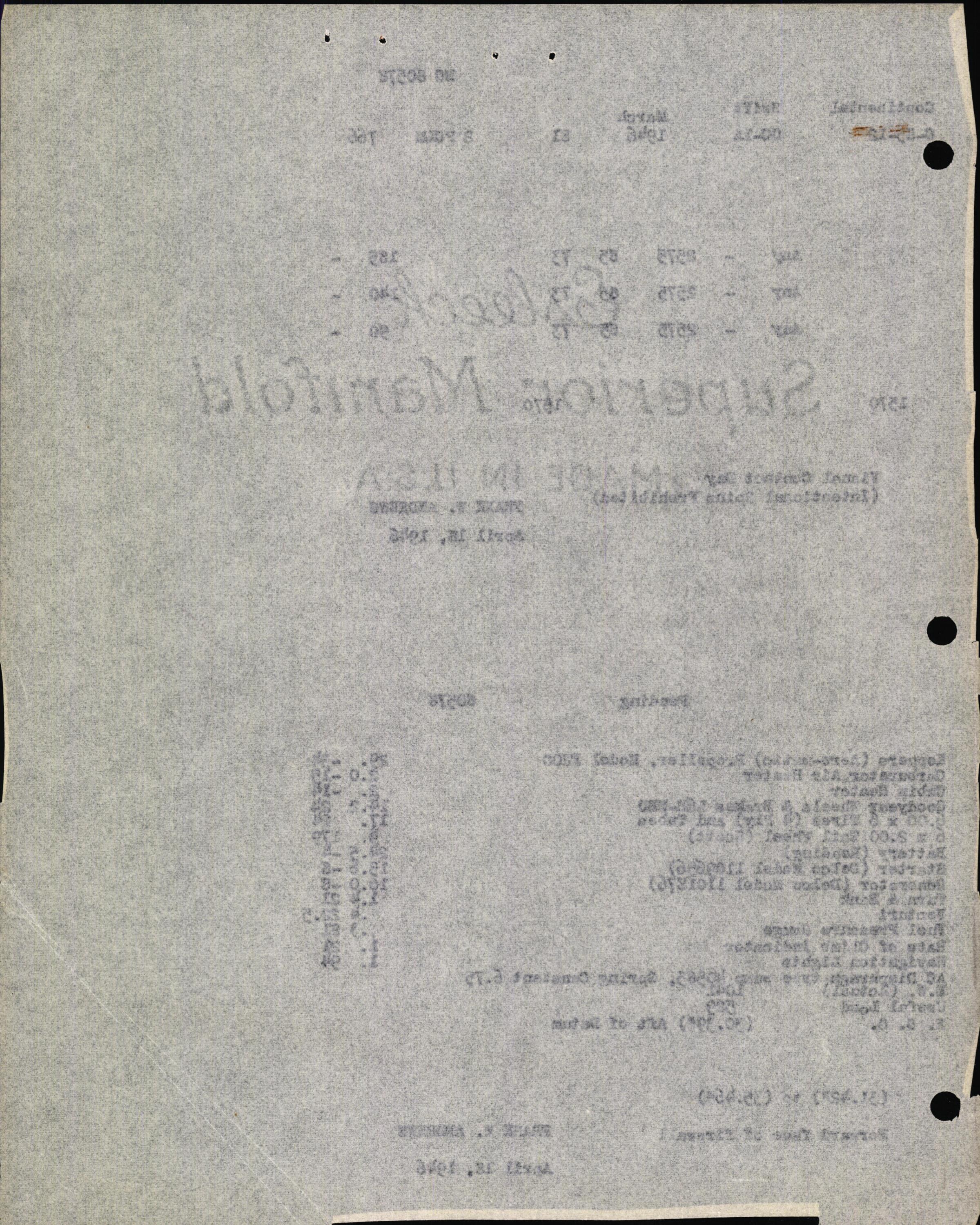Sample page 4 from AirCorps Library document: Technical Information for Serial Number 81
