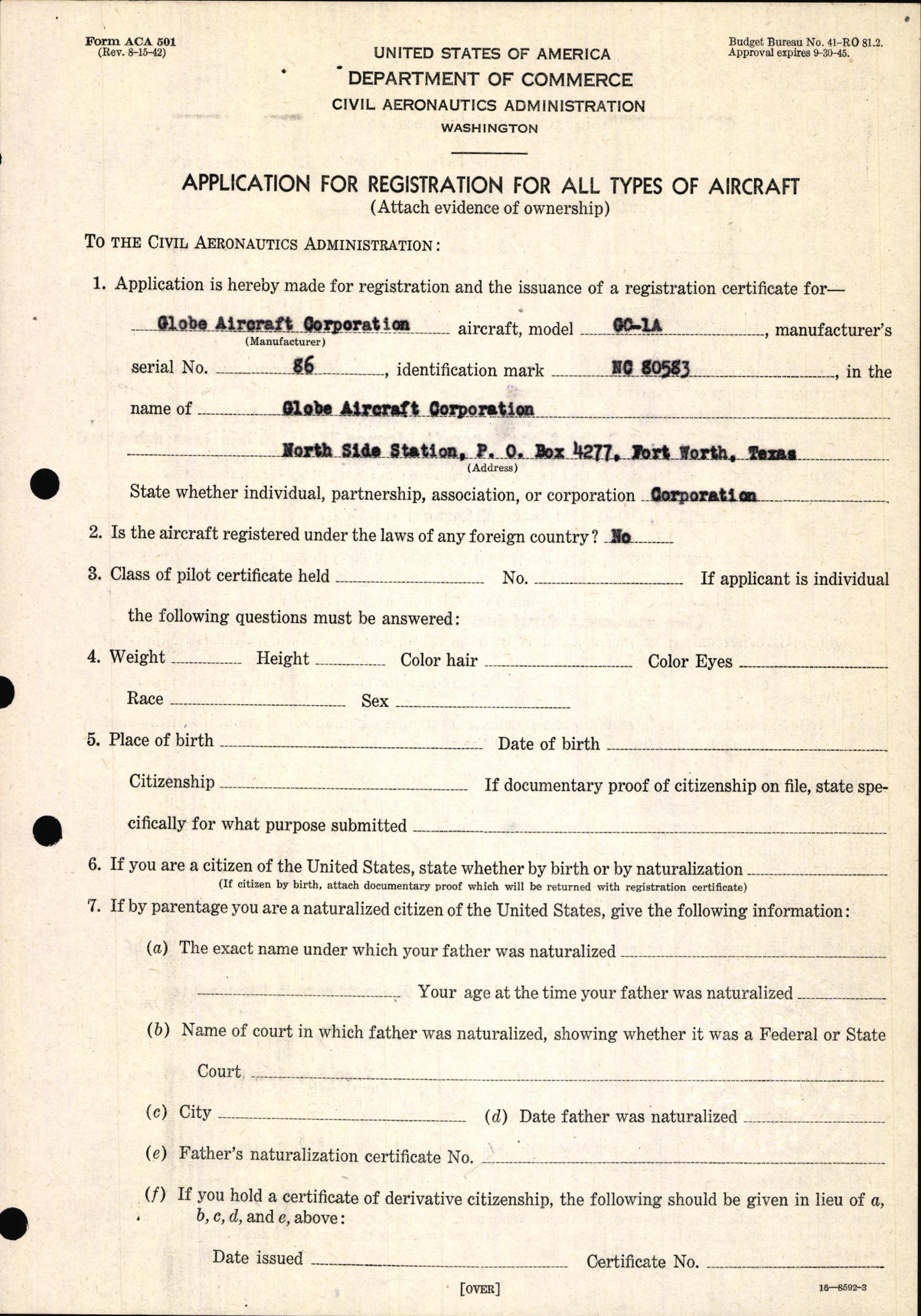 Sample page 11 from AirCorps Library document: Technical Information for Serial Number 86