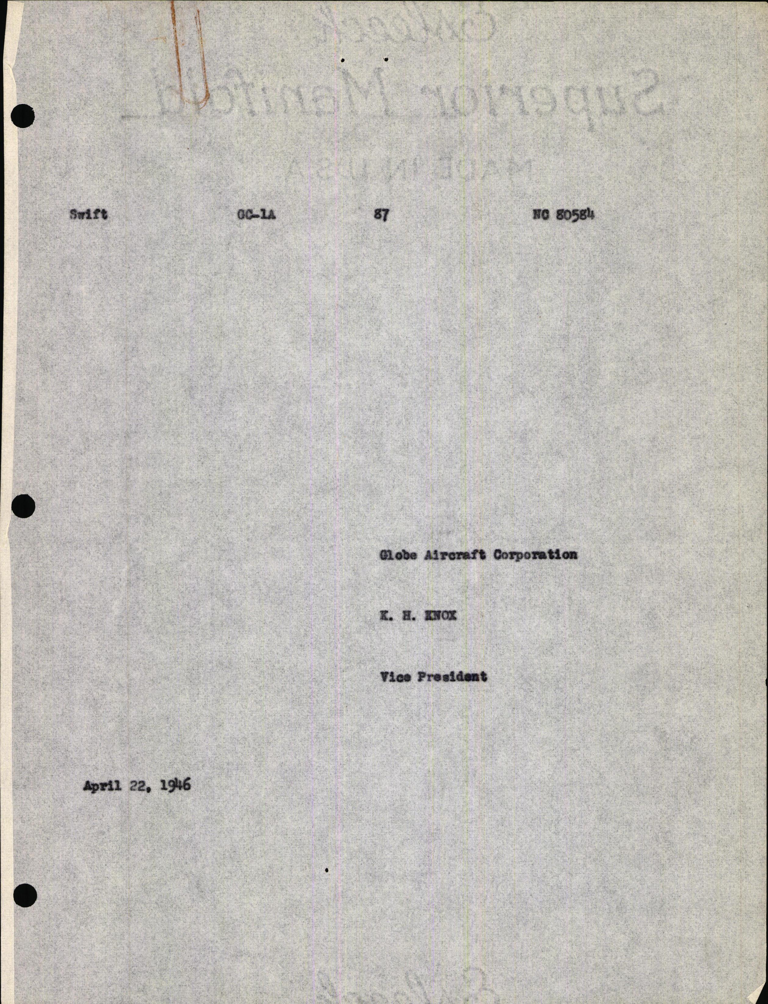 Sample page 9 from AirCorps Library document: Technical Information for Serial Number 87