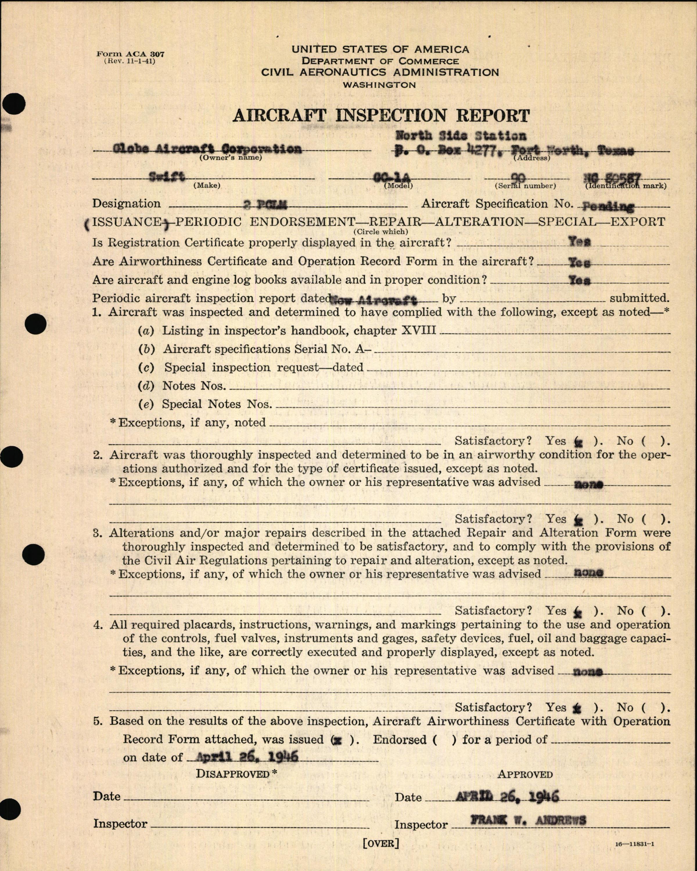 Sample page 13 from AirCorps Library document: Technical Information for Serial Number 90