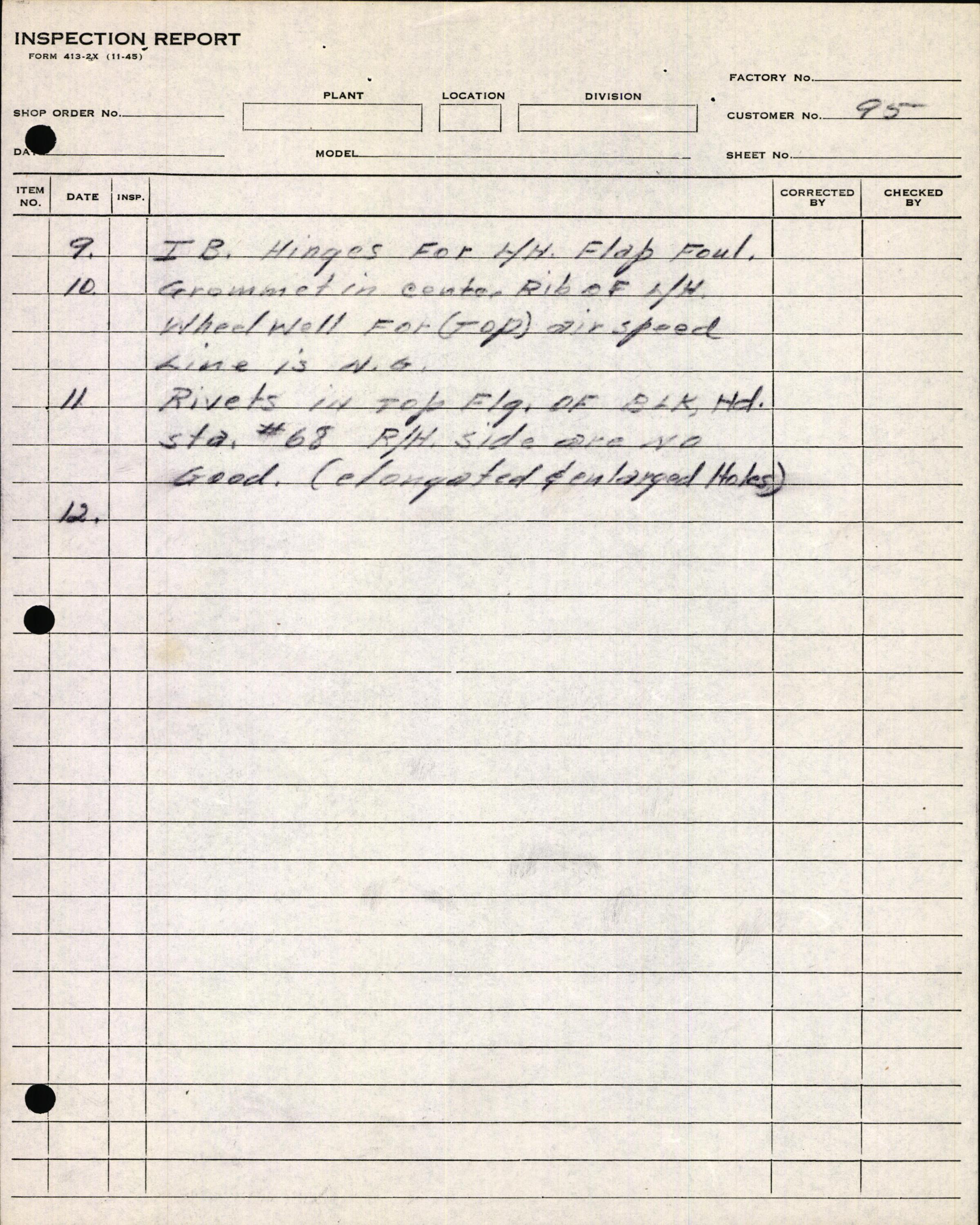 Sample page 13 from AirCorps Library document: Technical Information for Serial Number 95